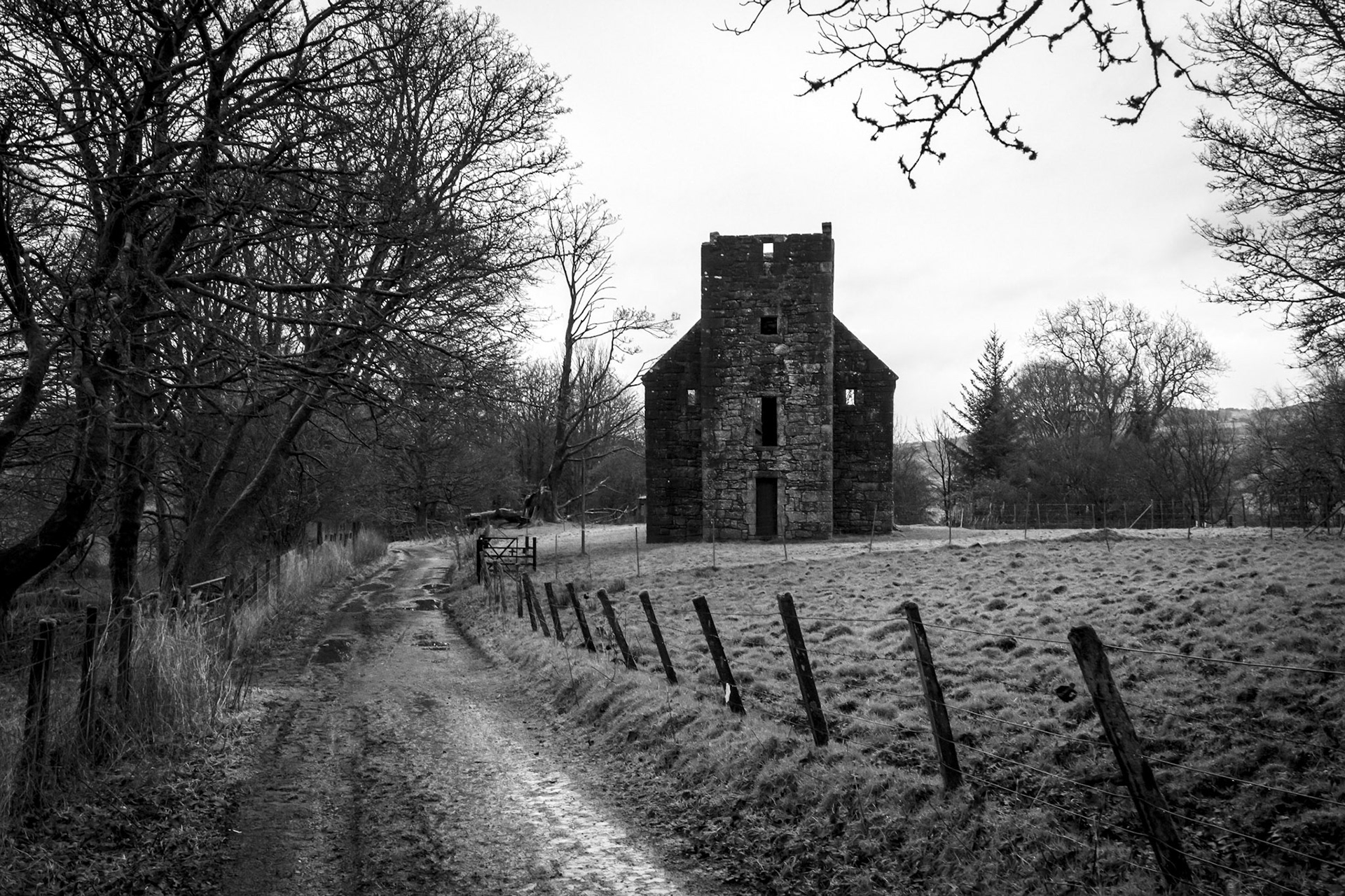 The rooless Castle Semple Collegiate Church sits north of the Renfrewshire village of Lochwinnoch.