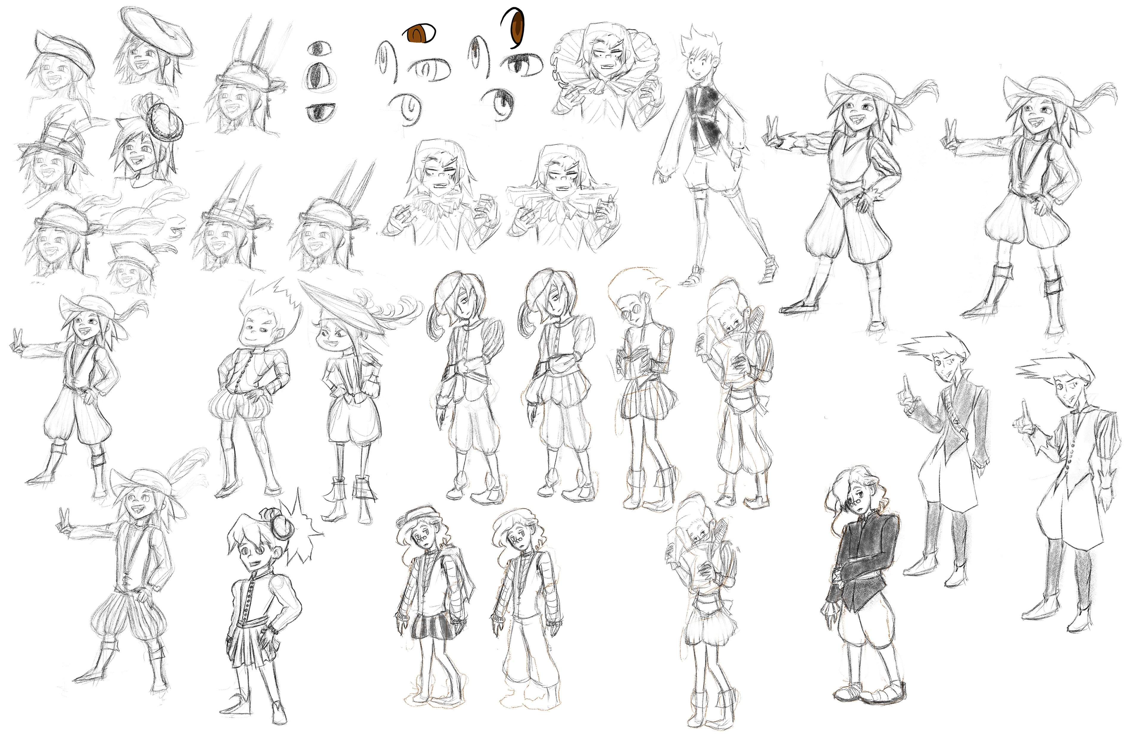 Later explorations for characters
