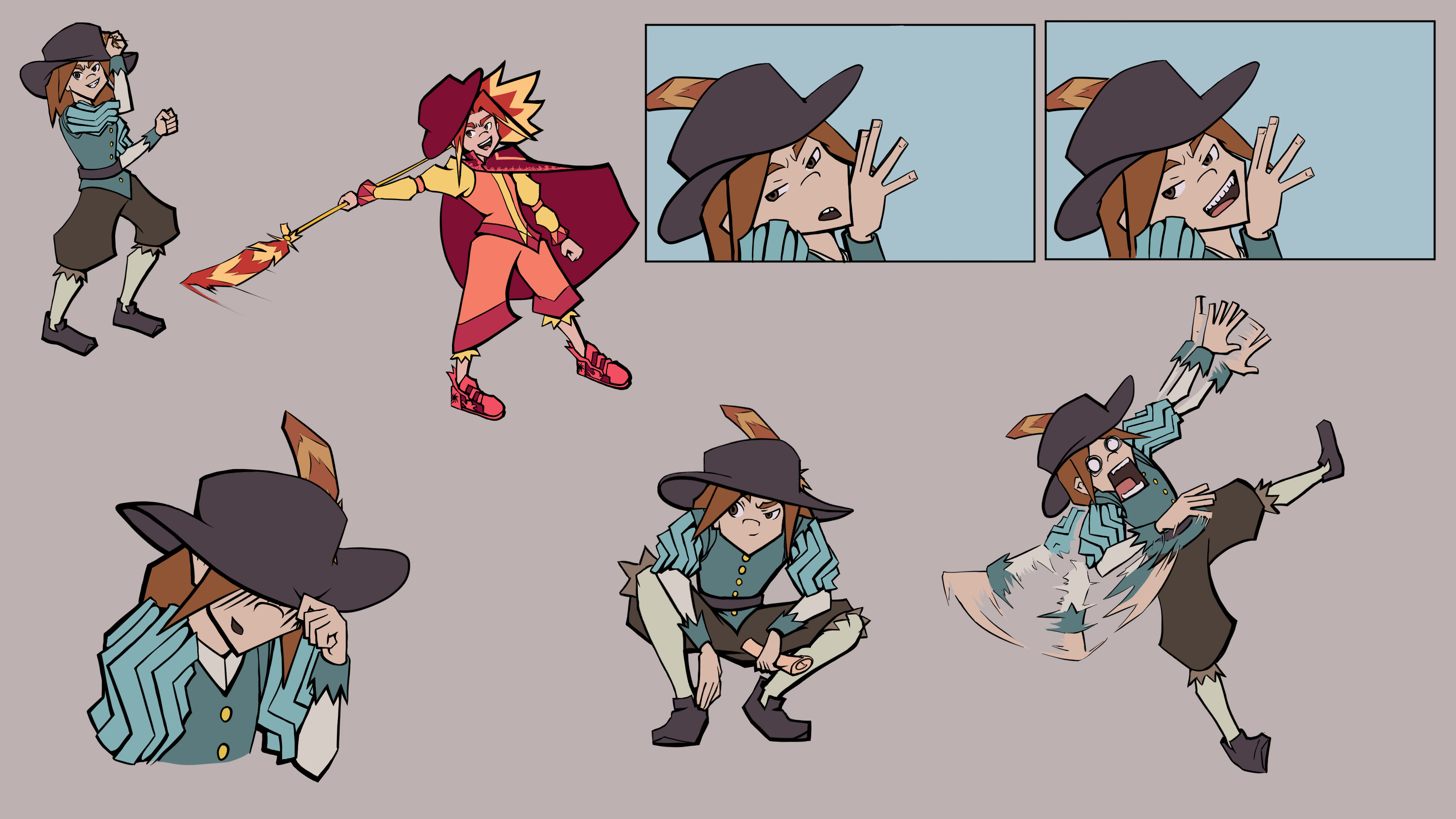 Pose Sheet for Theo