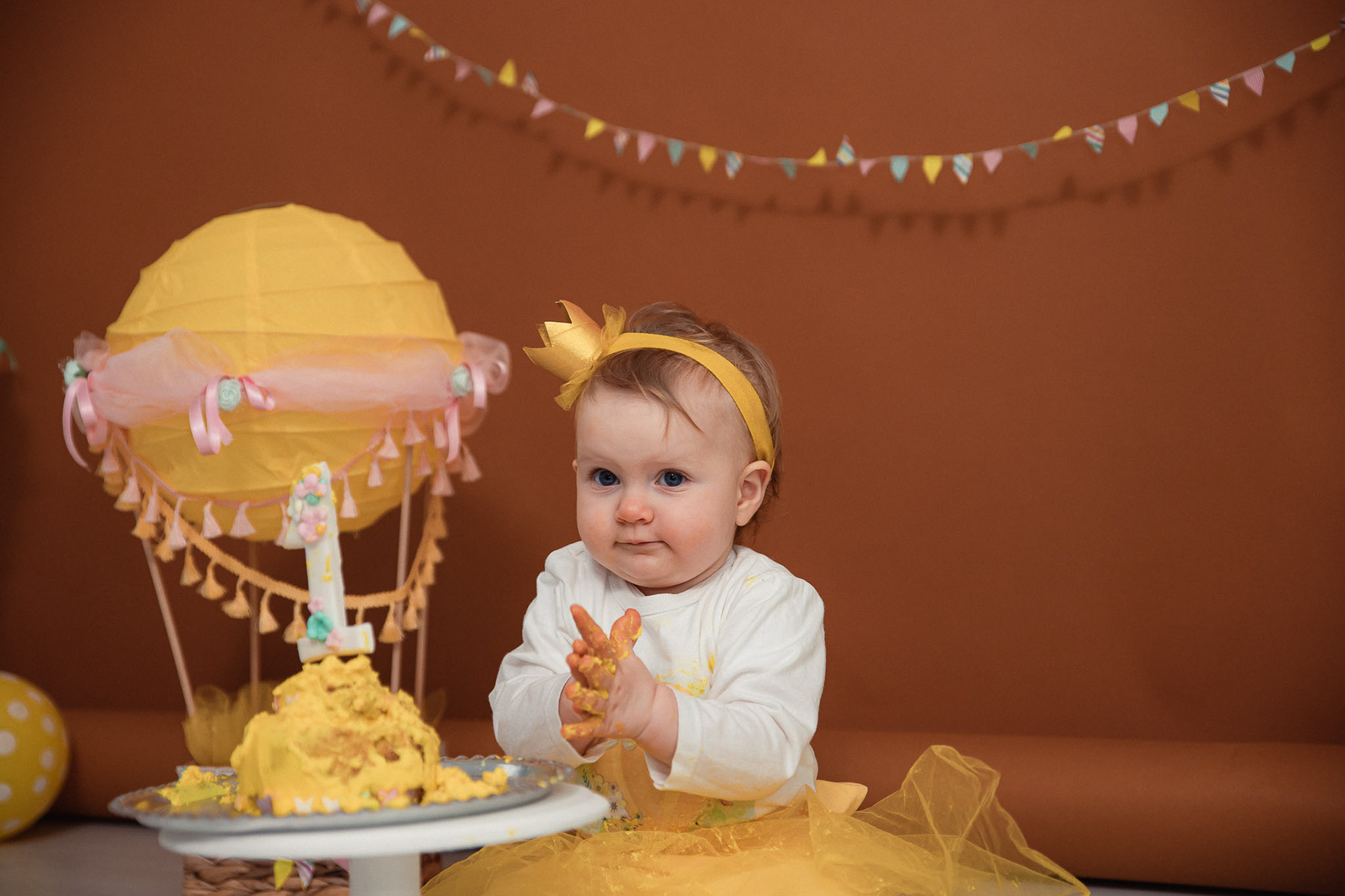 cake smash фотосесия на Елина
