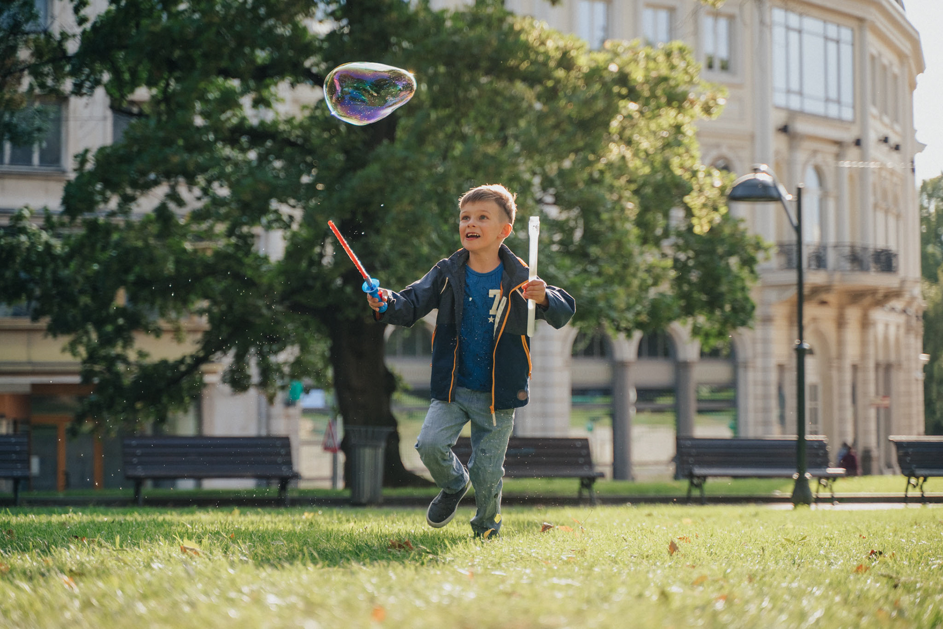 детска фотосесия на открито