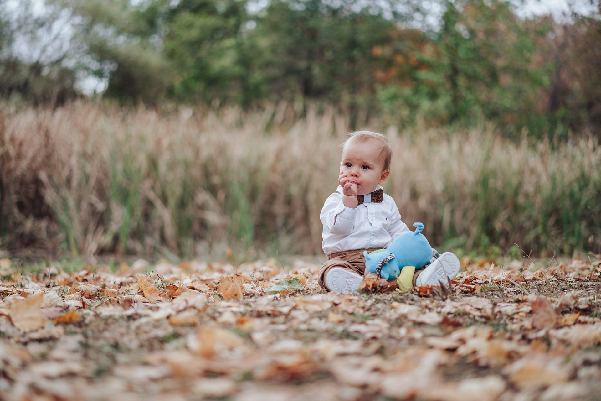 Портрет на дете в парка