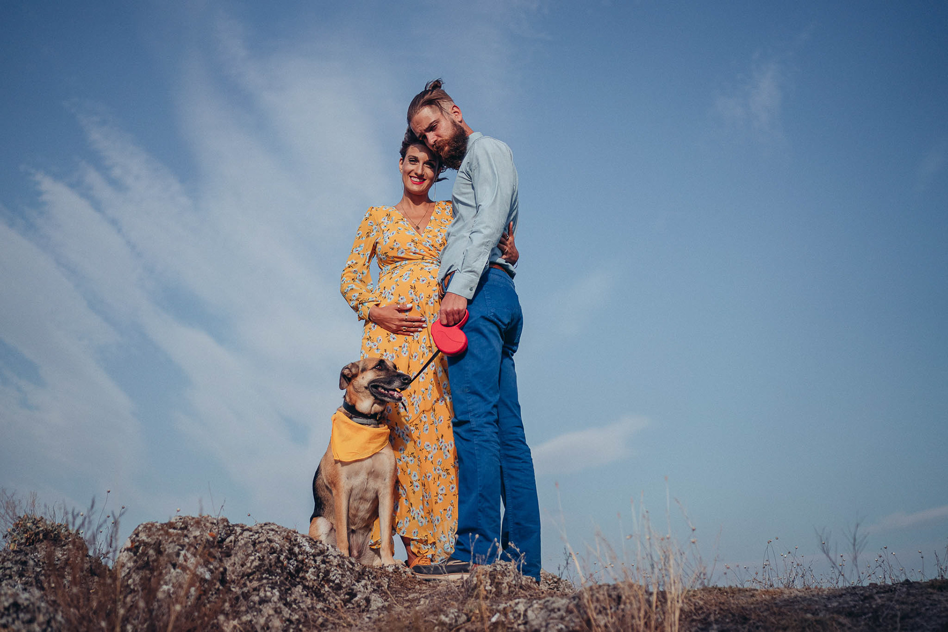 Семеейна фотосесия с кучето