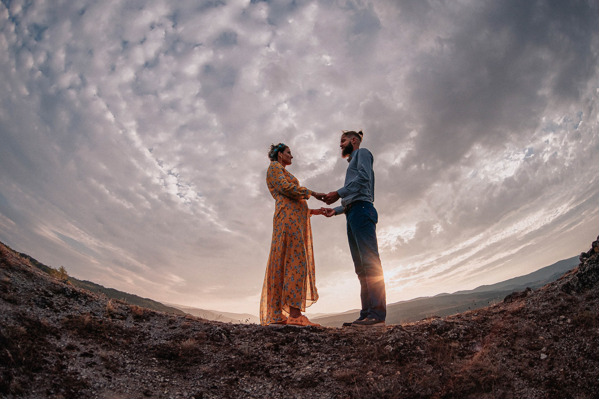 Фиш-ай семейна снимка