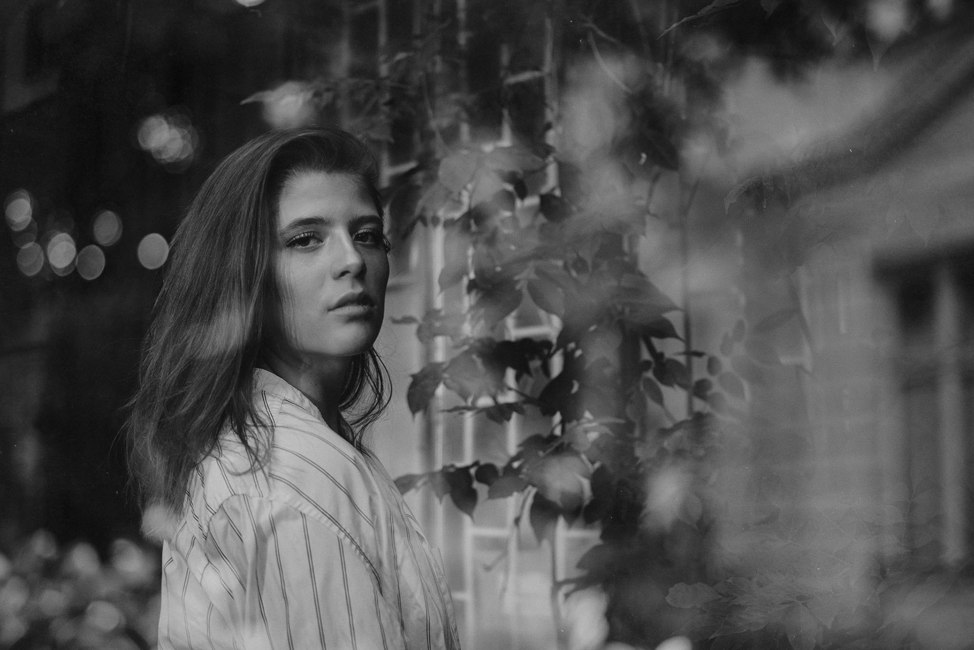 Портретна фотография ан Копцева в черно-бяло