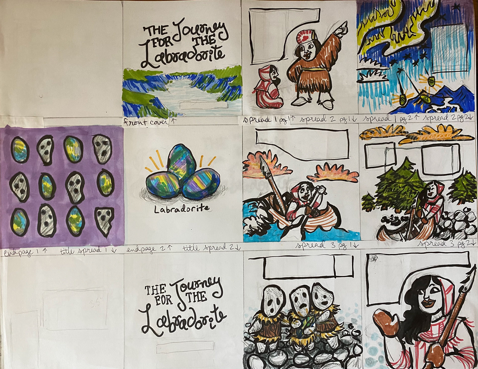 Half-size Color Thumbnail Sketches