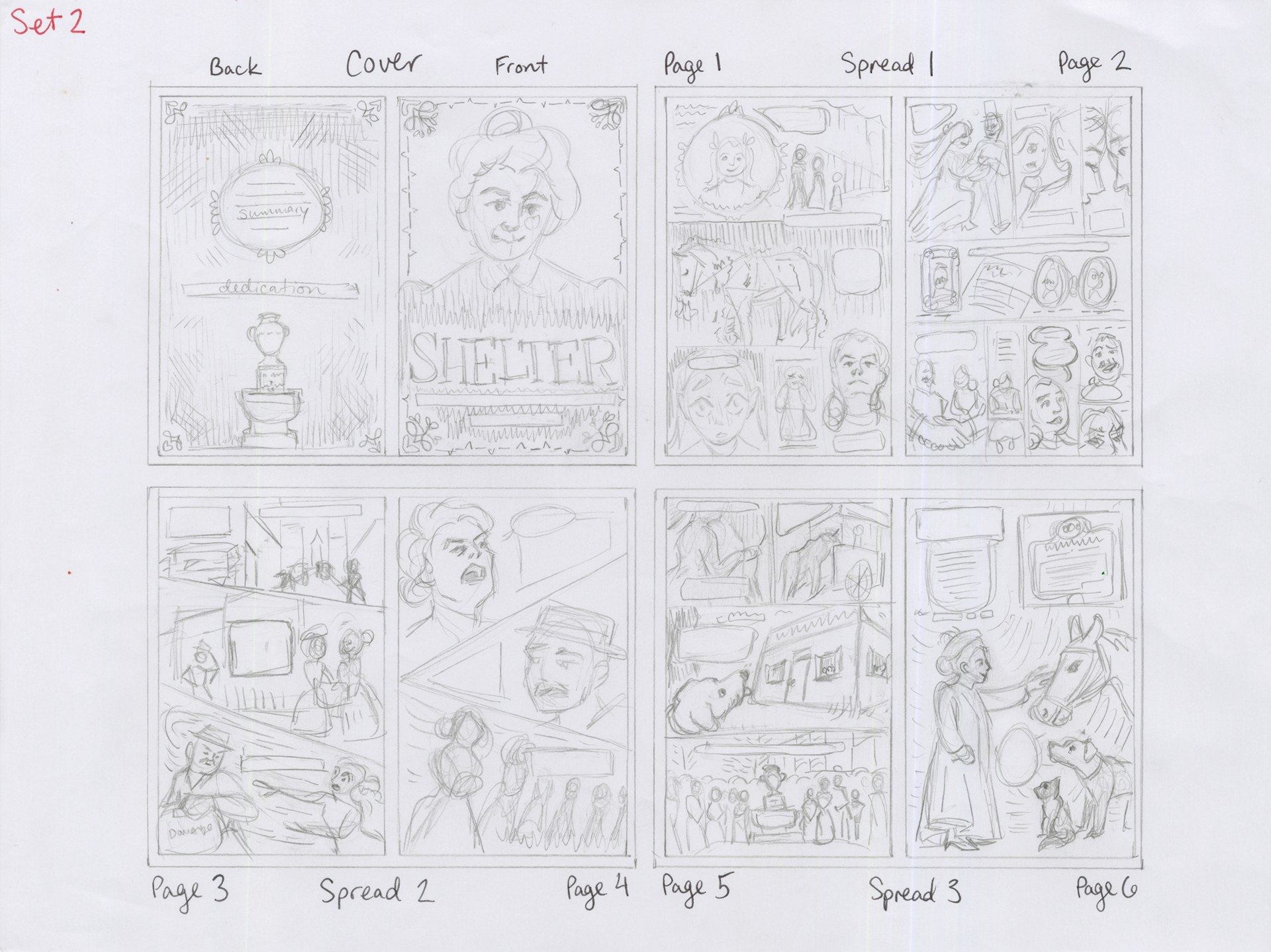 Second Set of Thumbnail Sketches