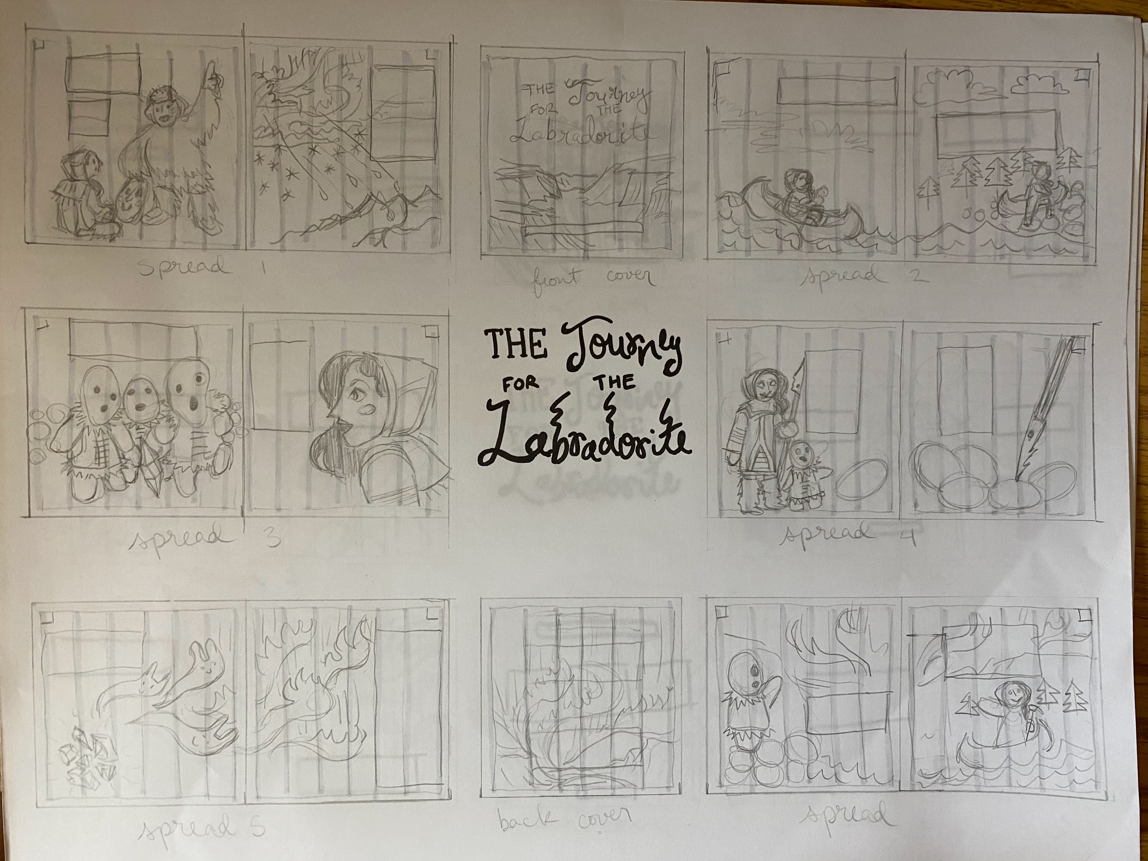 Quarter-size Thumbnail Sketches