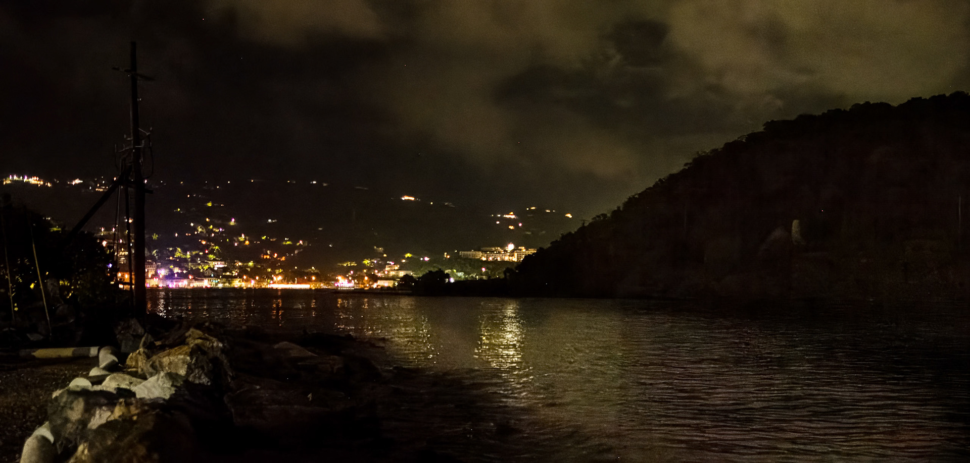 Charlotte Amalie at night