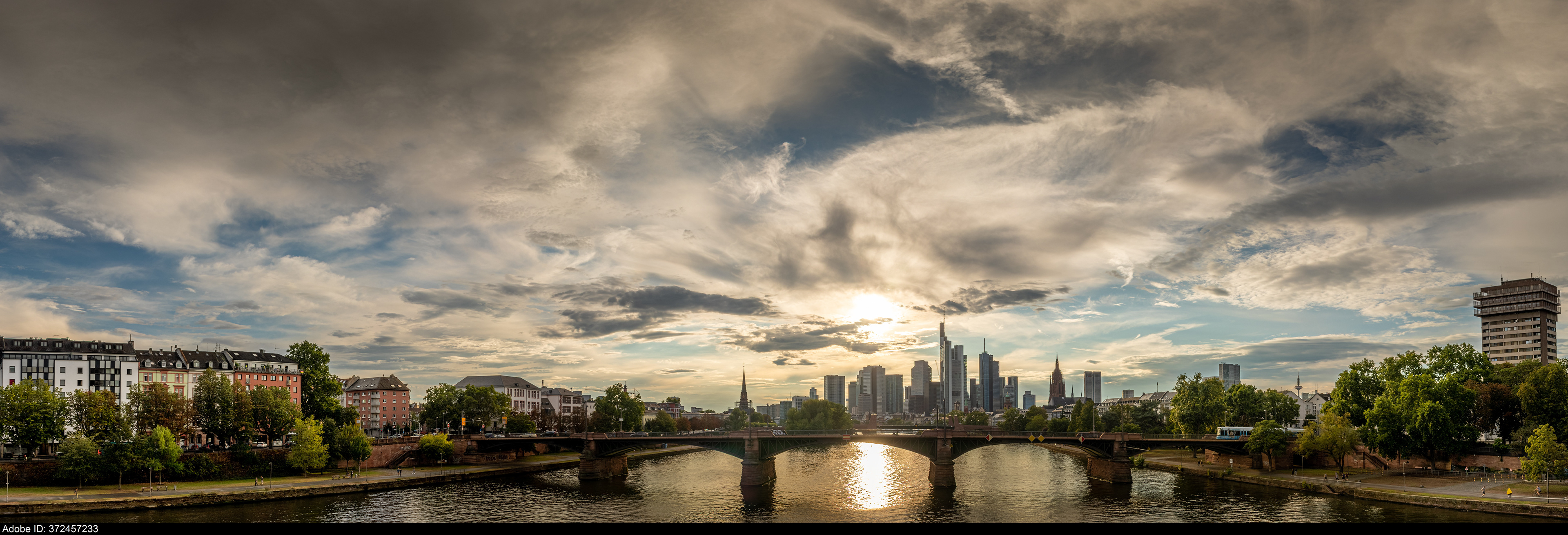 372457233  Panorama of the Frankfurt Skyline