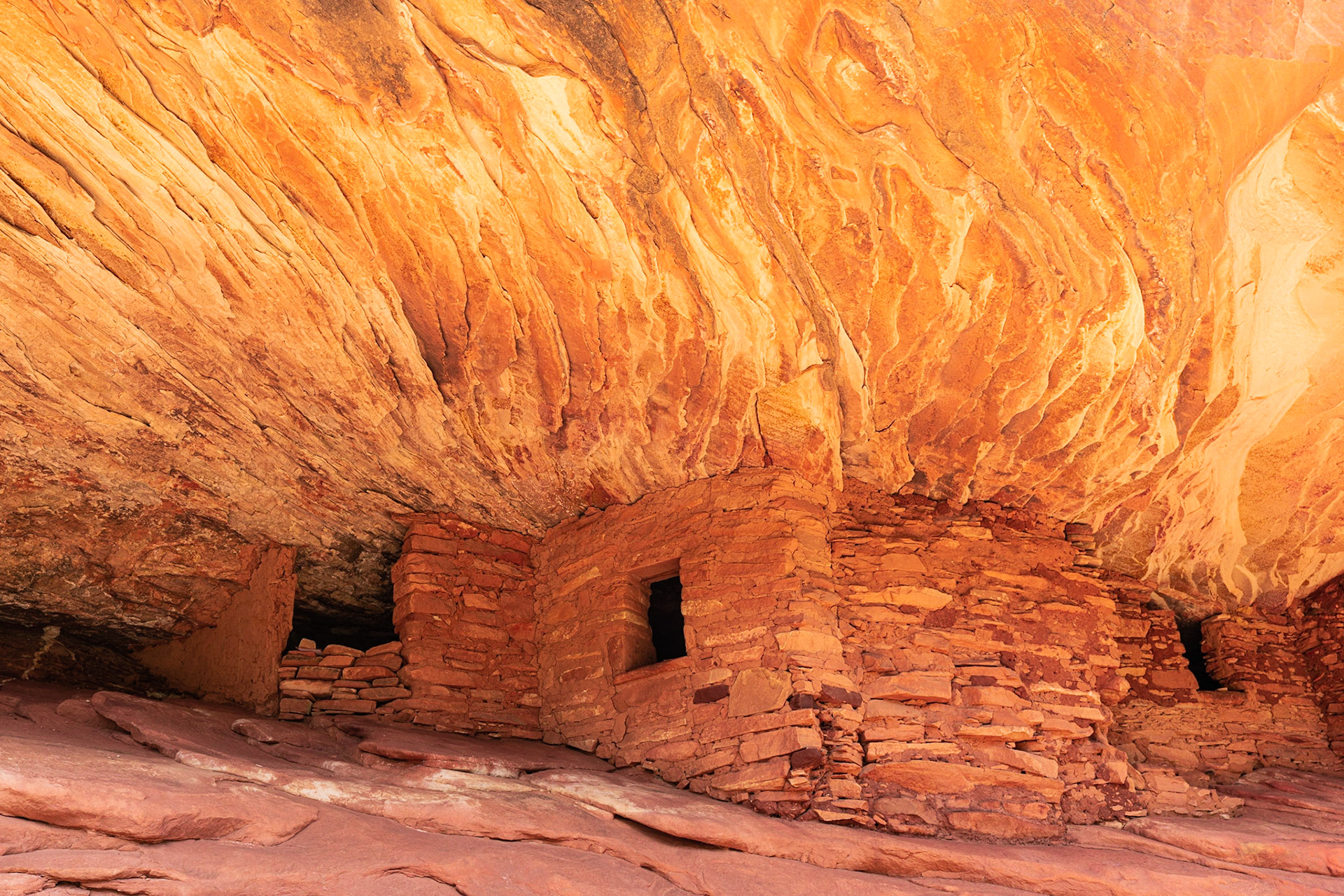 House on Fire, Mule Canyon, Utah.