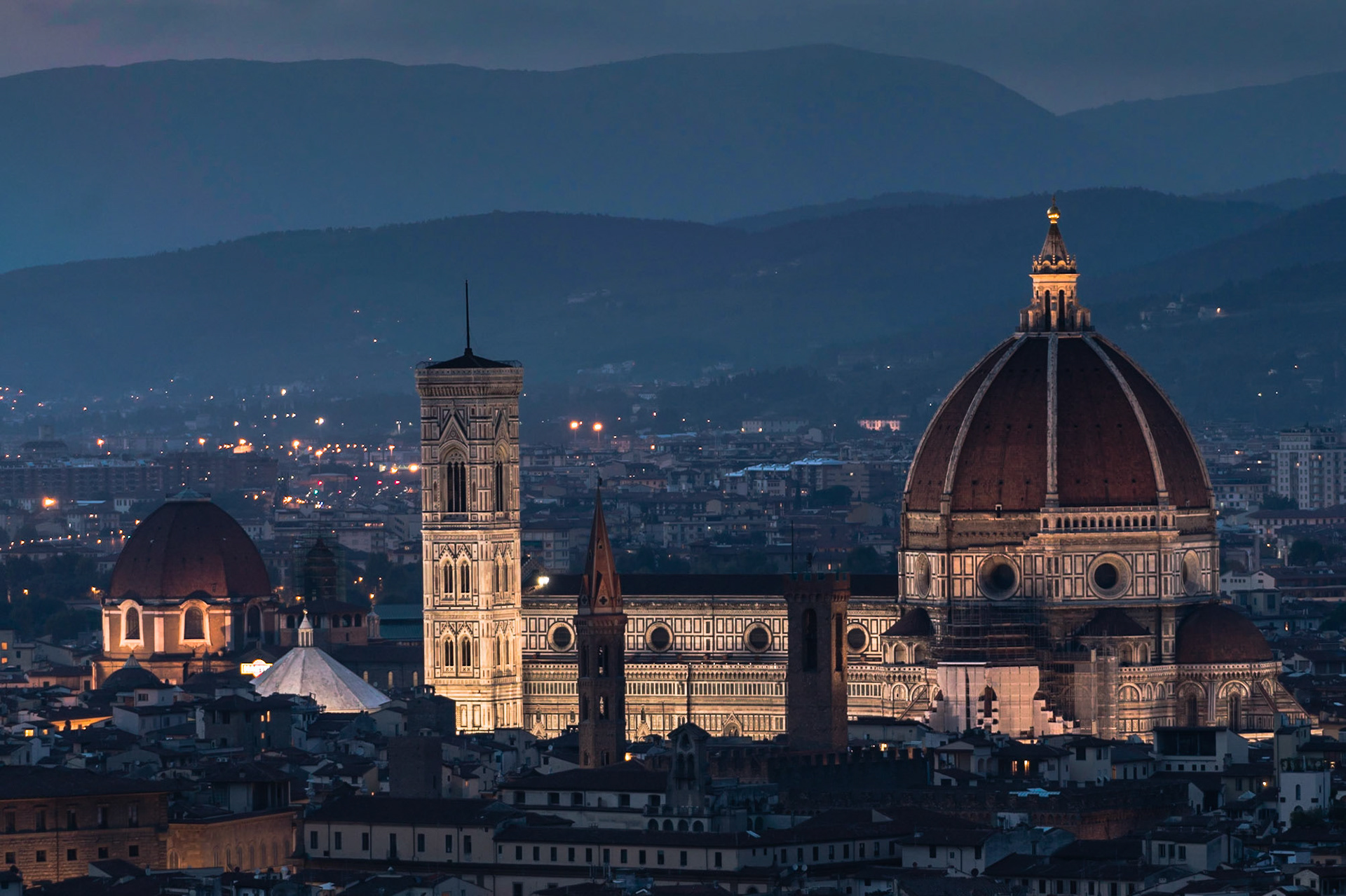Duomo as viewed from San Miniato al Monte.  Florence, Italy.