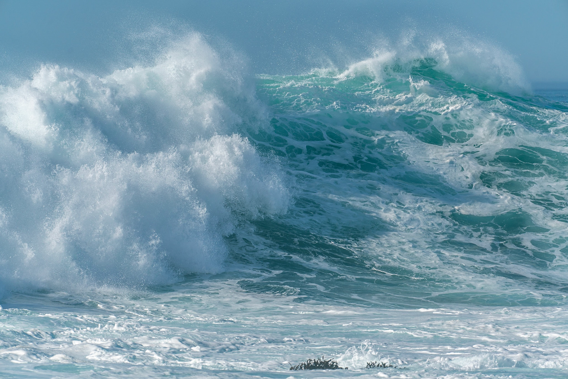 HIgh surf, from Scenic Road, Carmel.