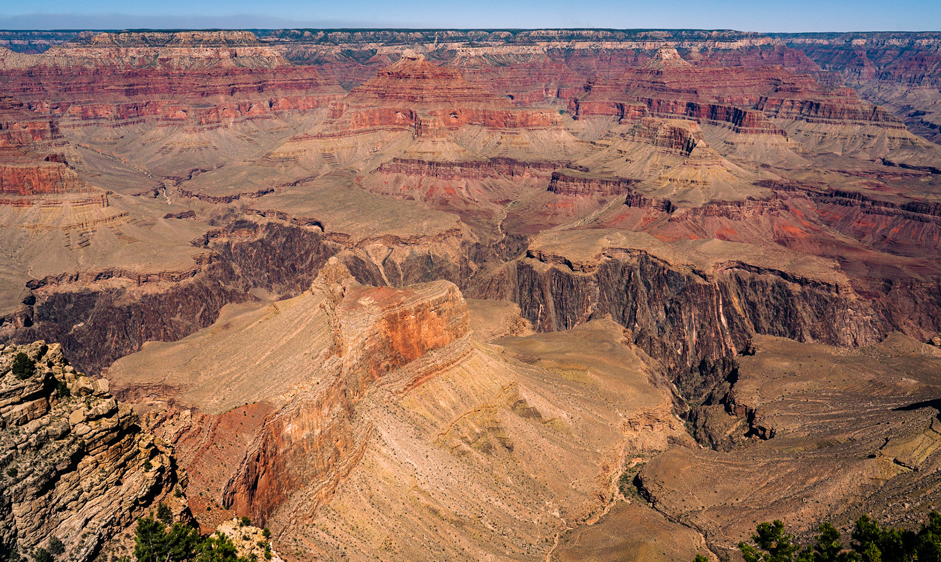 Vista from Hermit's Rest Route.  Grand Canyon, AZ.