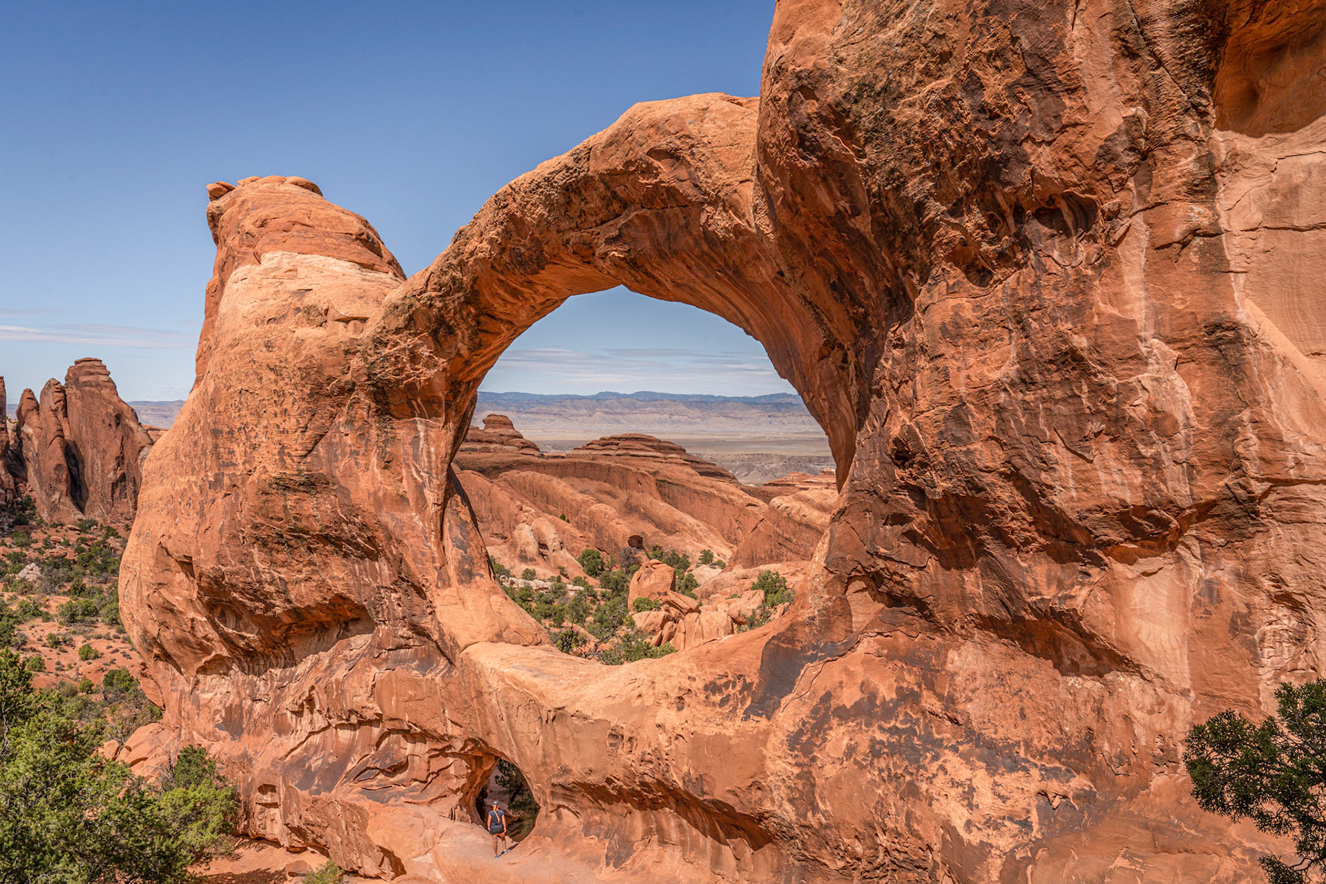 Double O Arch.  Arches National Park.