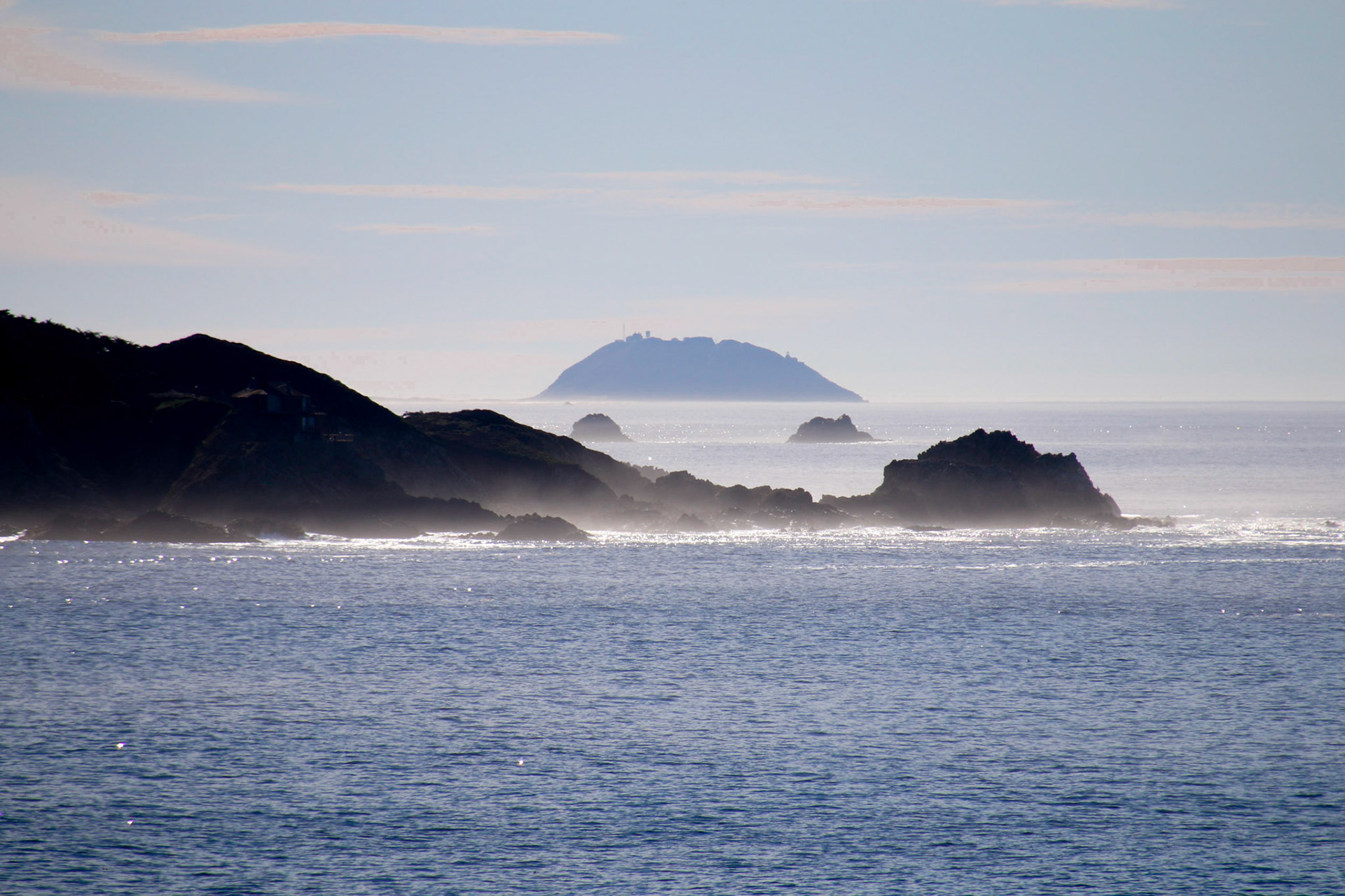 Big Sur coast looking south toward the Little Sur Lighthouse.