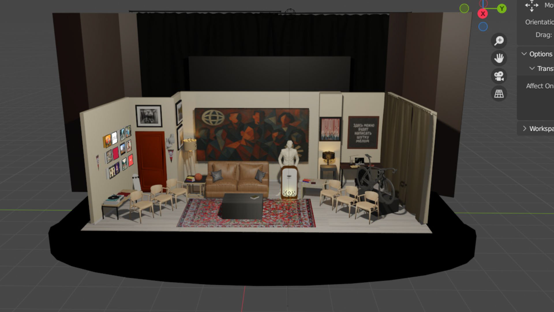 эскиз декорации