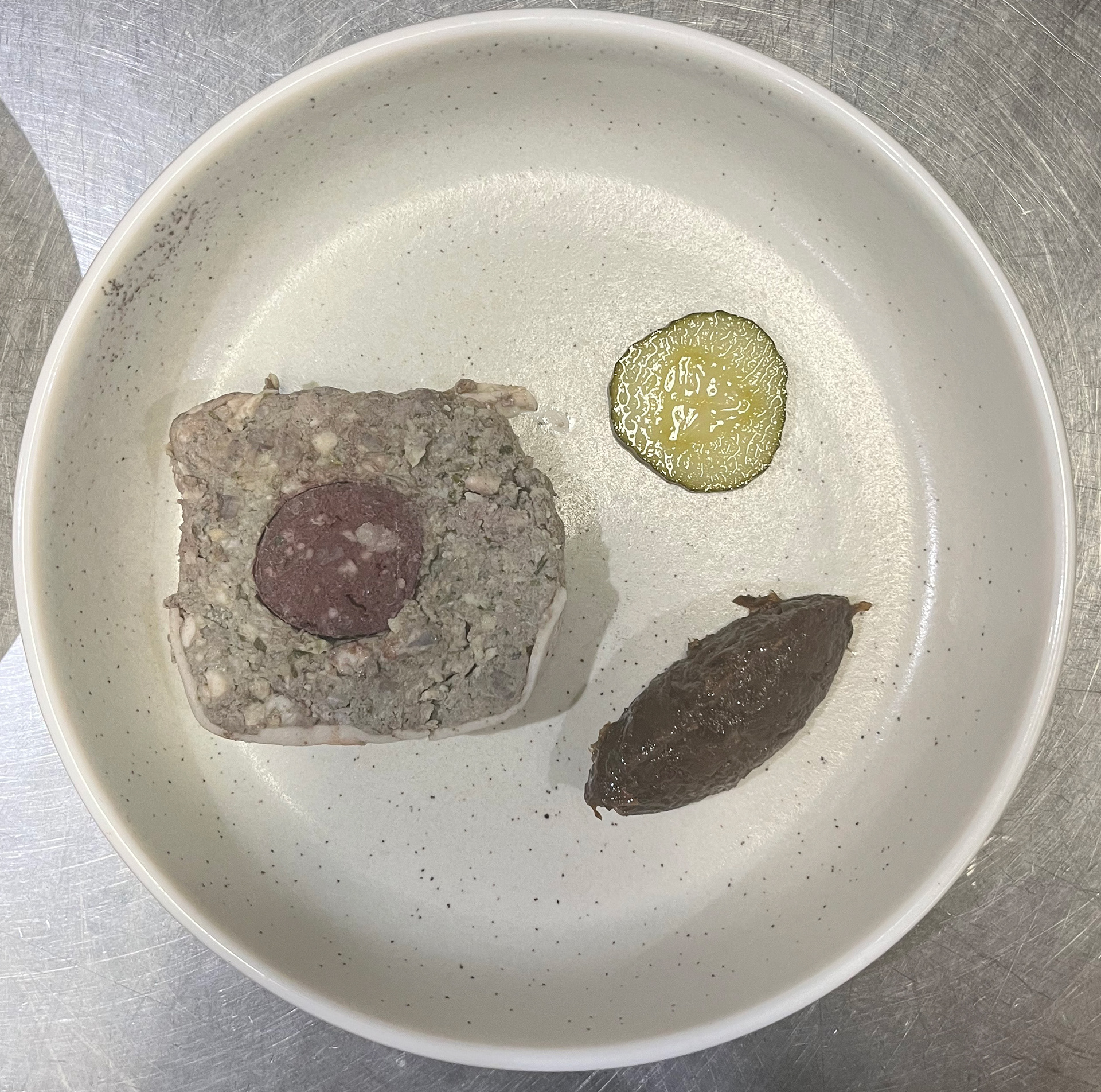 La terrine de porc & boudin