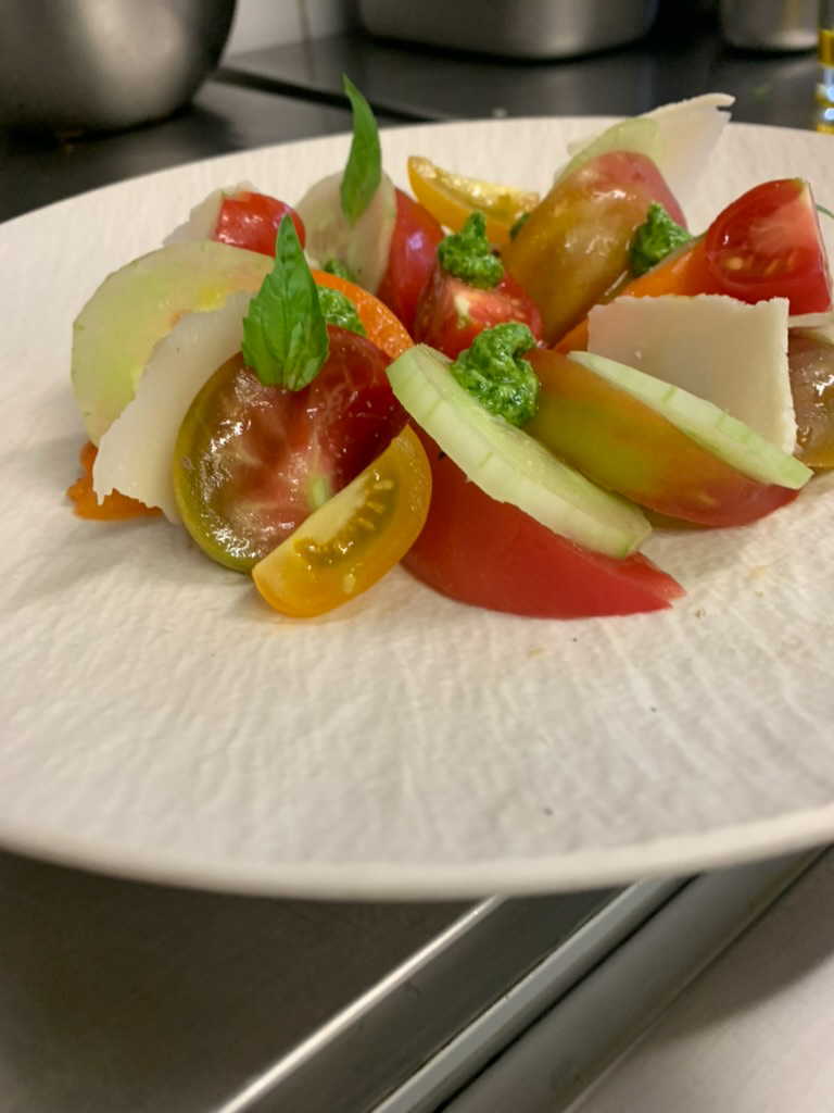 Salade de tomates & Tomme de chèvre
