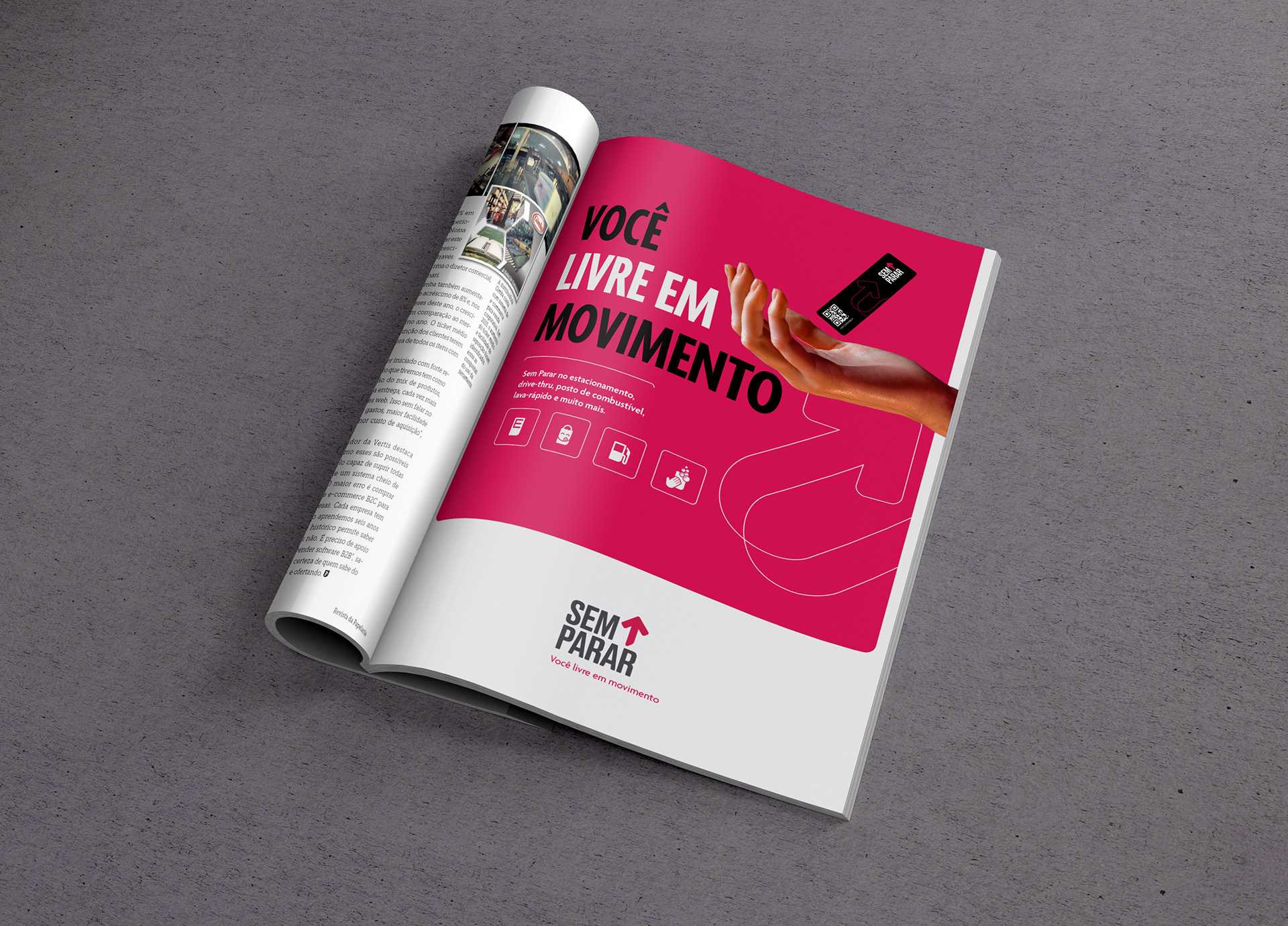 Outra versão de um anúncio institucional para revista outro tipo de revista