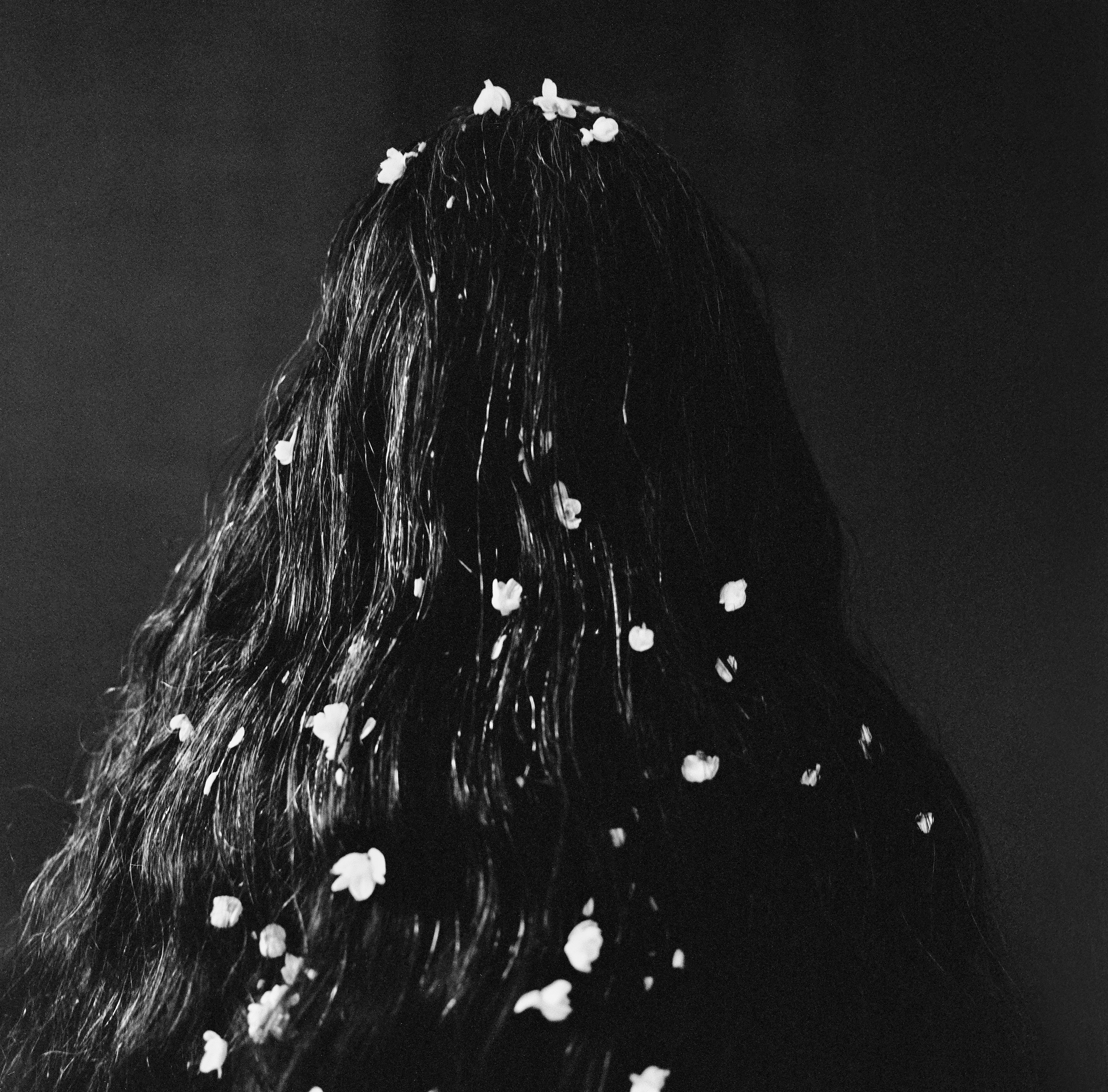 Amma with flowers, Shot on 120mm Film
