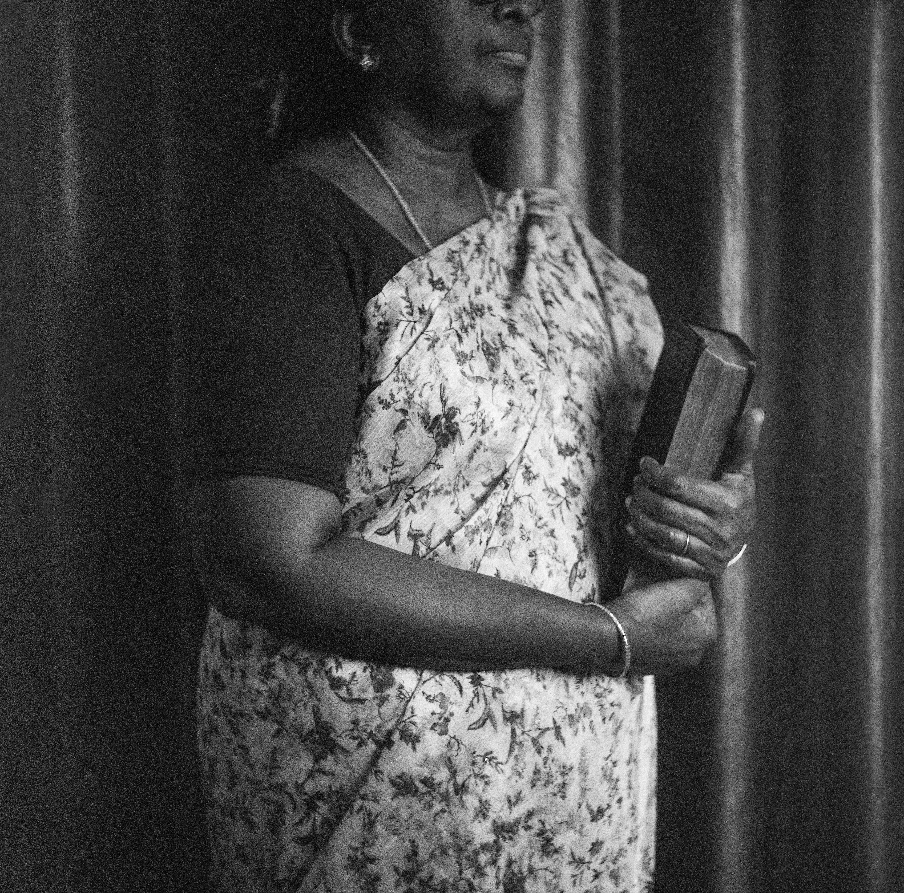 Amma with her Bible, Home, Shot on 120mm film