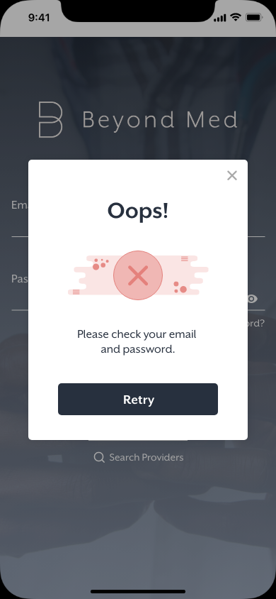 Oops Error Message