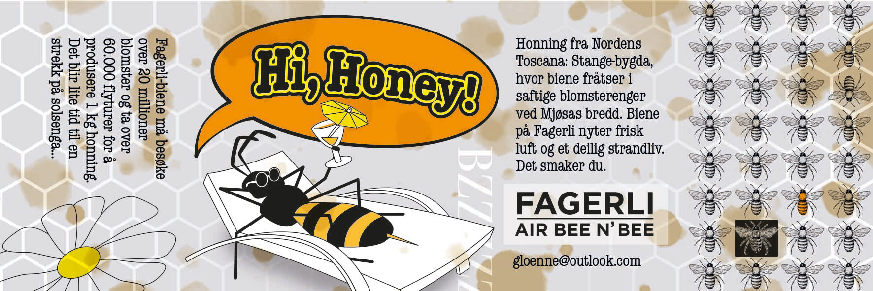 Etikett til honningglass