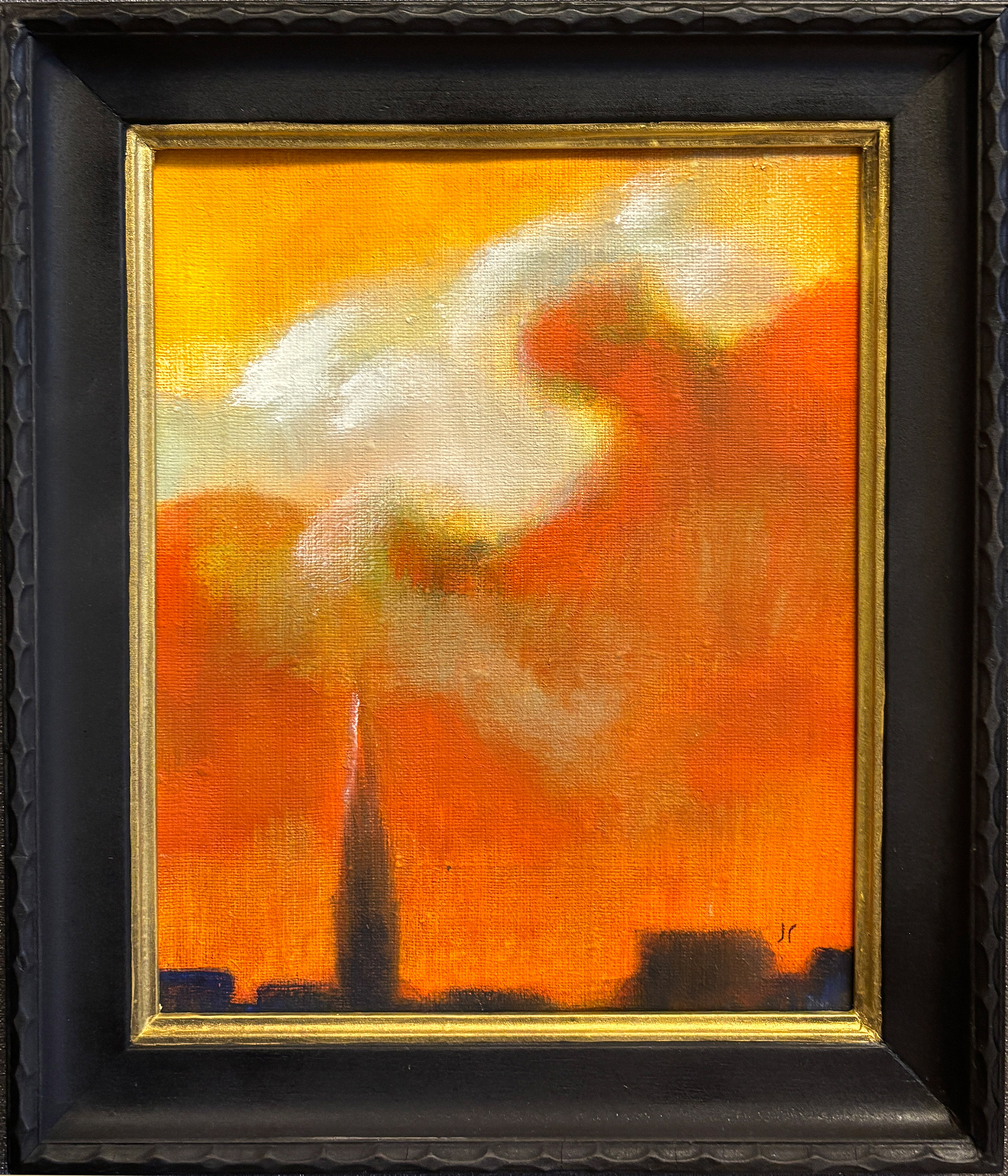 Skyline. Olje på linlerret. 28 x 34 cm inkludert ramme.