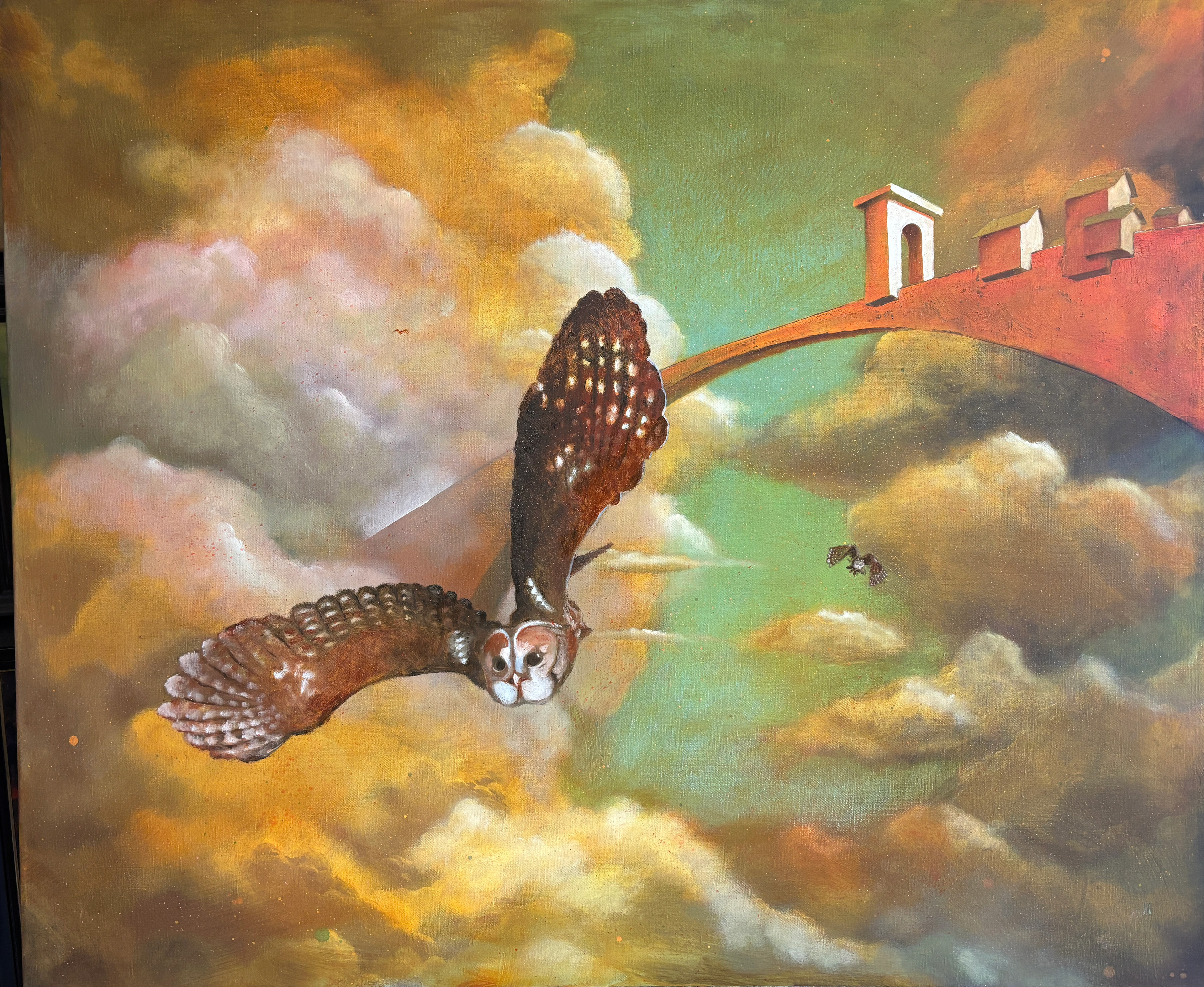 Over Styx. Akryl og olje på linlerret, 120 x 100 cm.