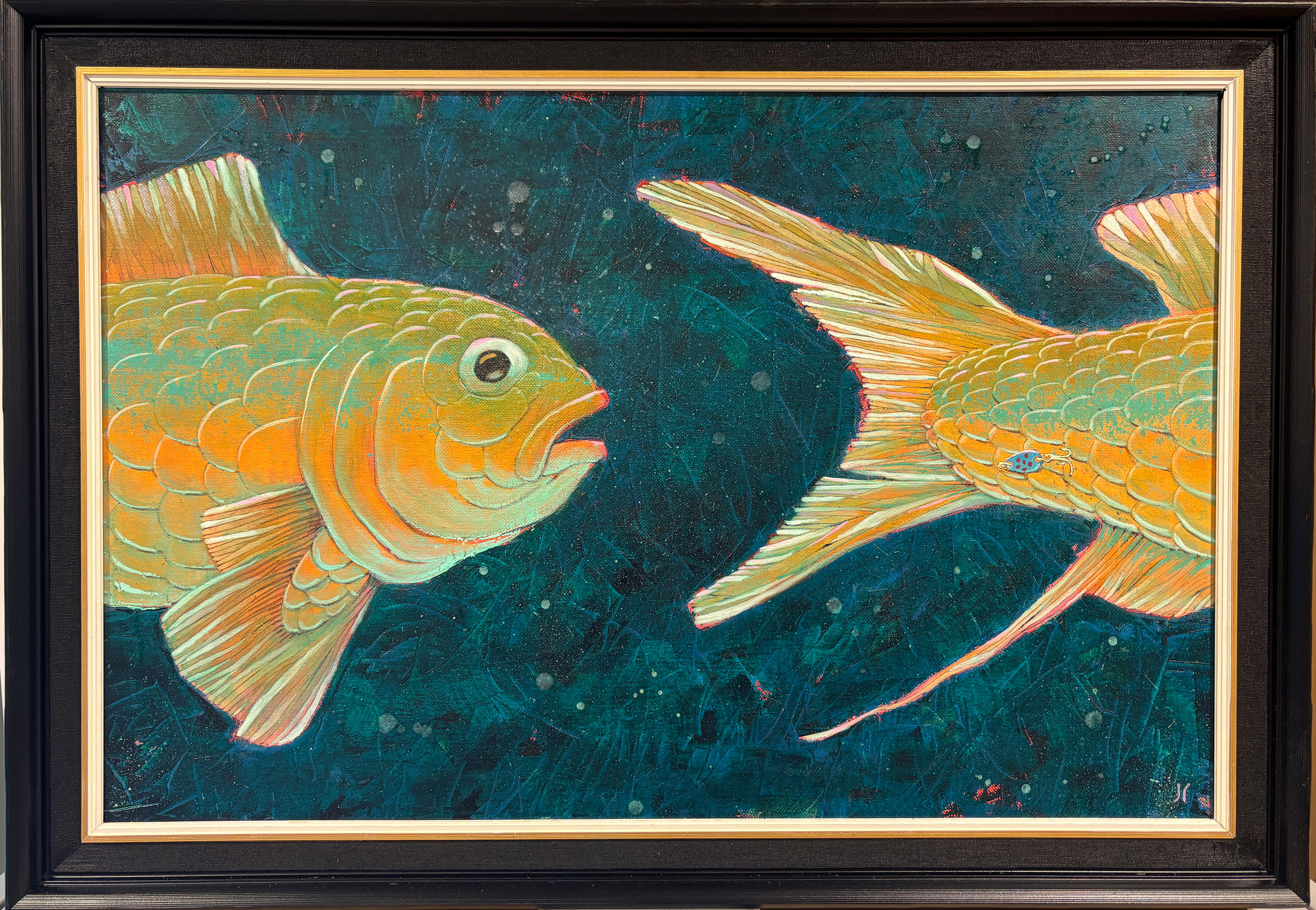 FramBak. Akryl og olje på linlerret.