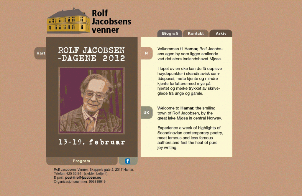 Forslag til webdesign