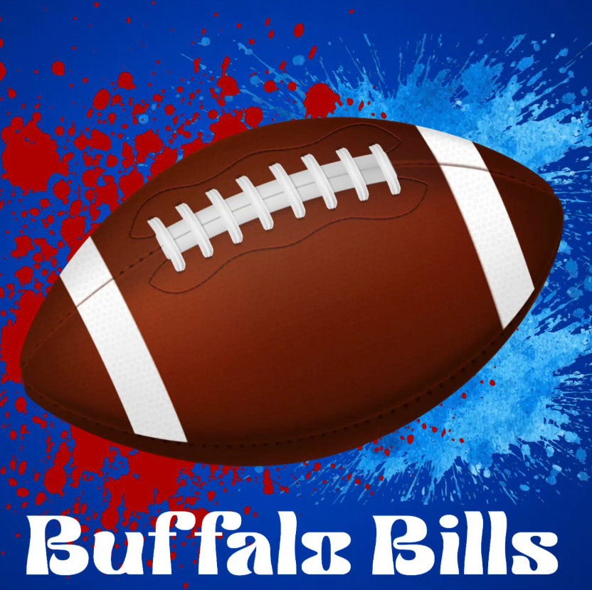 I built this design by starting with a clean football silhouette, then layering red and blue paint-stroke textures behind it, adjusting blend modes, masking edges, and refining spacing to create a dynamic composition that feels both structured and expressive. 