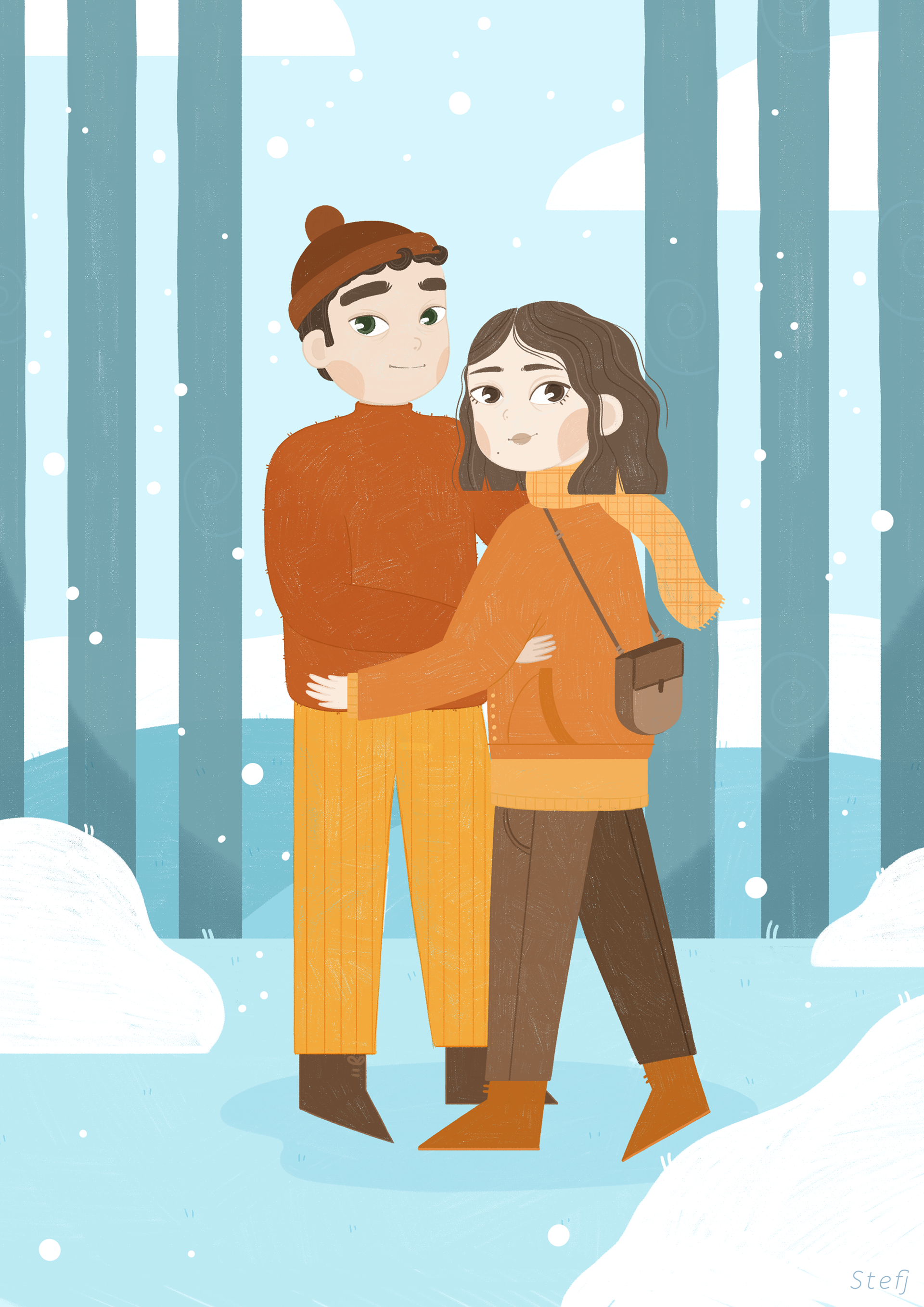 Couple illustration