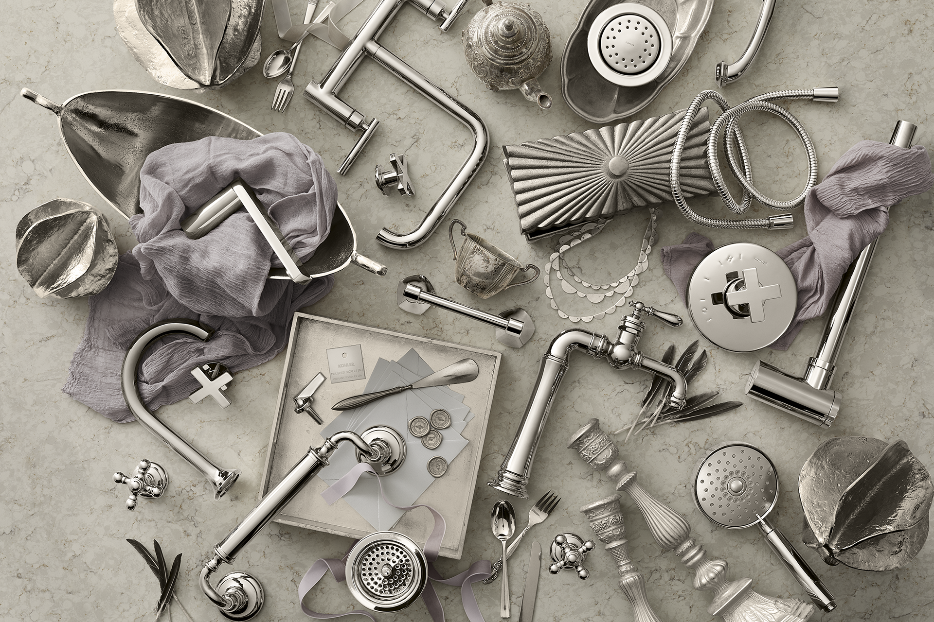 "Delight in the subtle sophistication of Vibrant Polished Nickel"