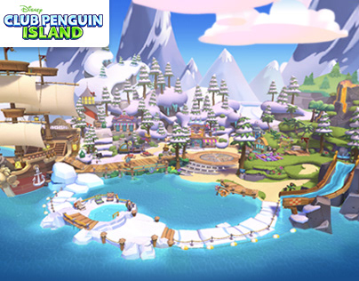 ArtStation - Club Penguin Island: Island Central World Art, Amanda Kadatz