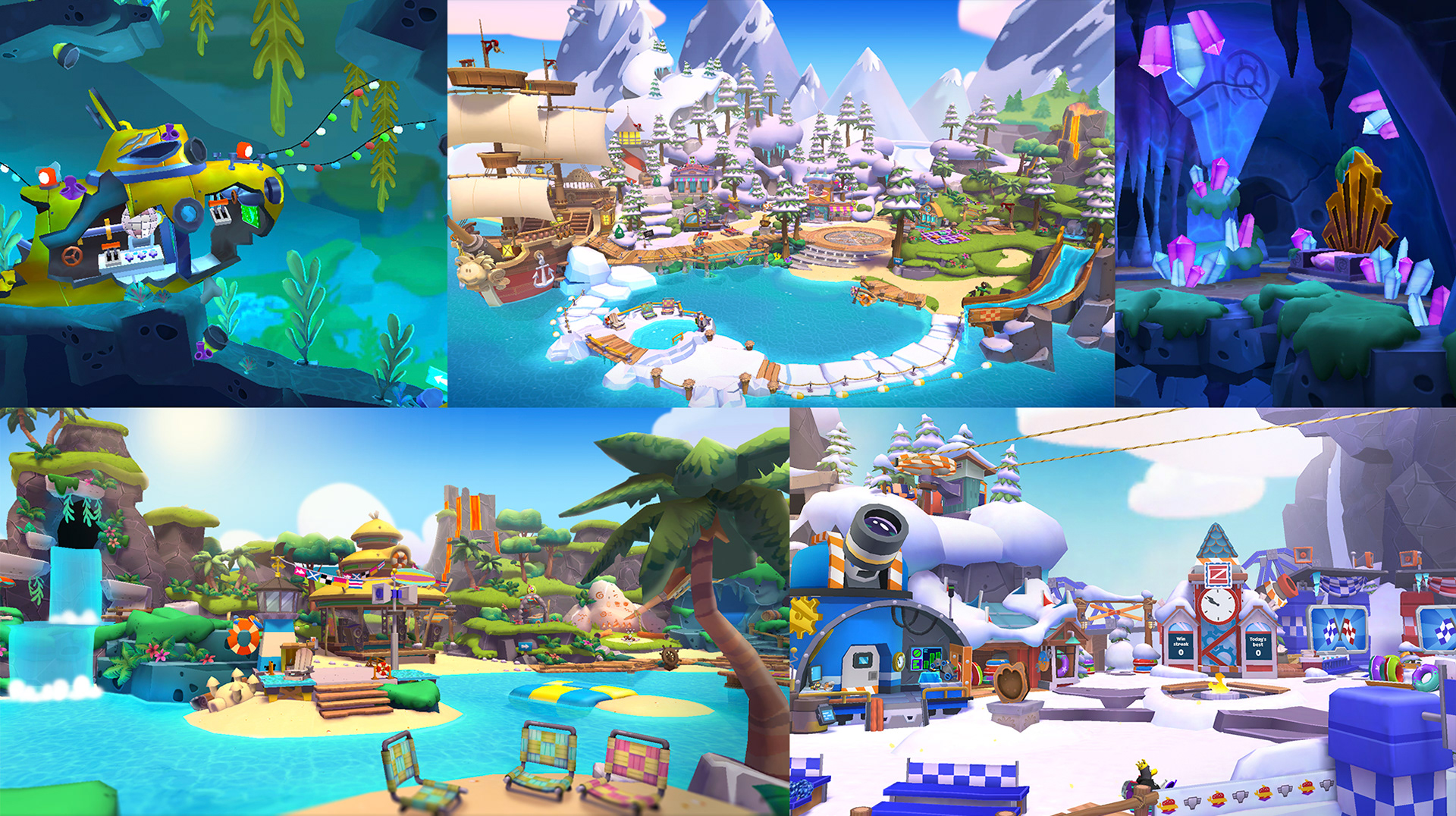 ArtStation - Club Penguin Island: Island Central World Art, Amanda Kadatz