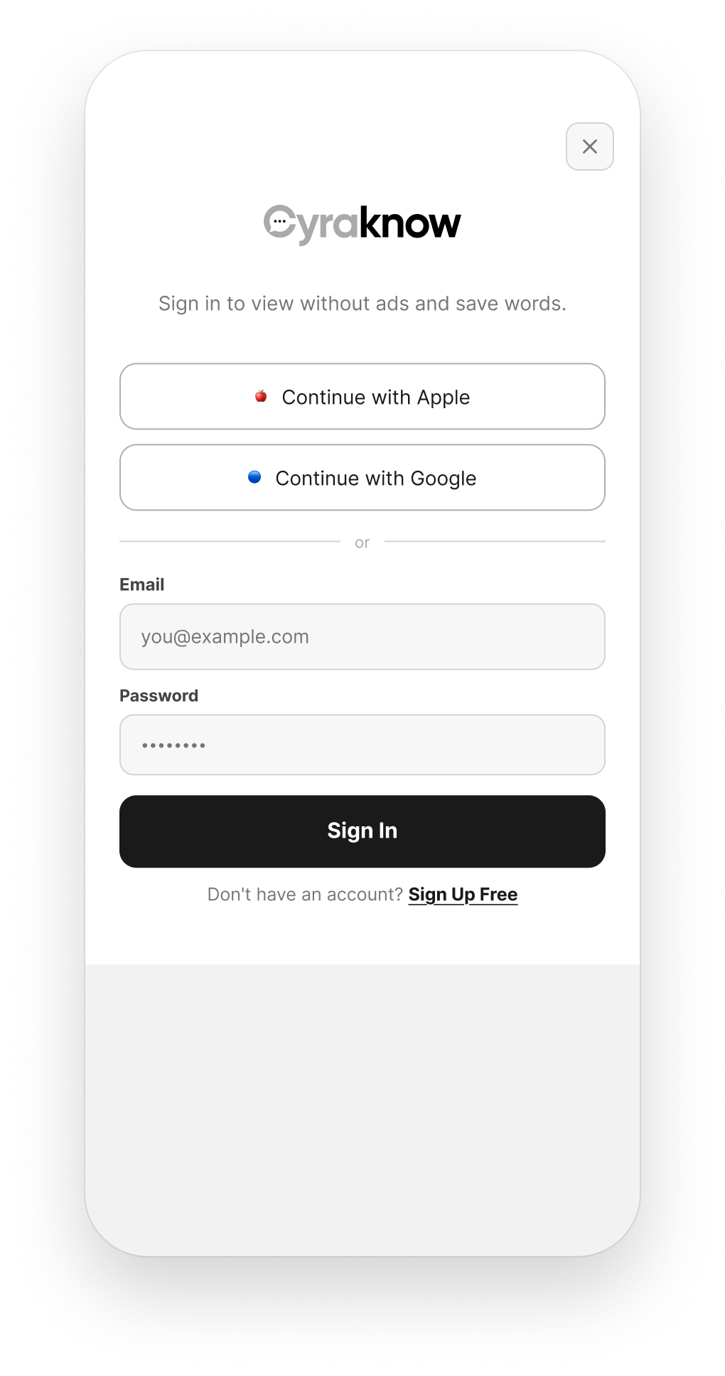 Log In