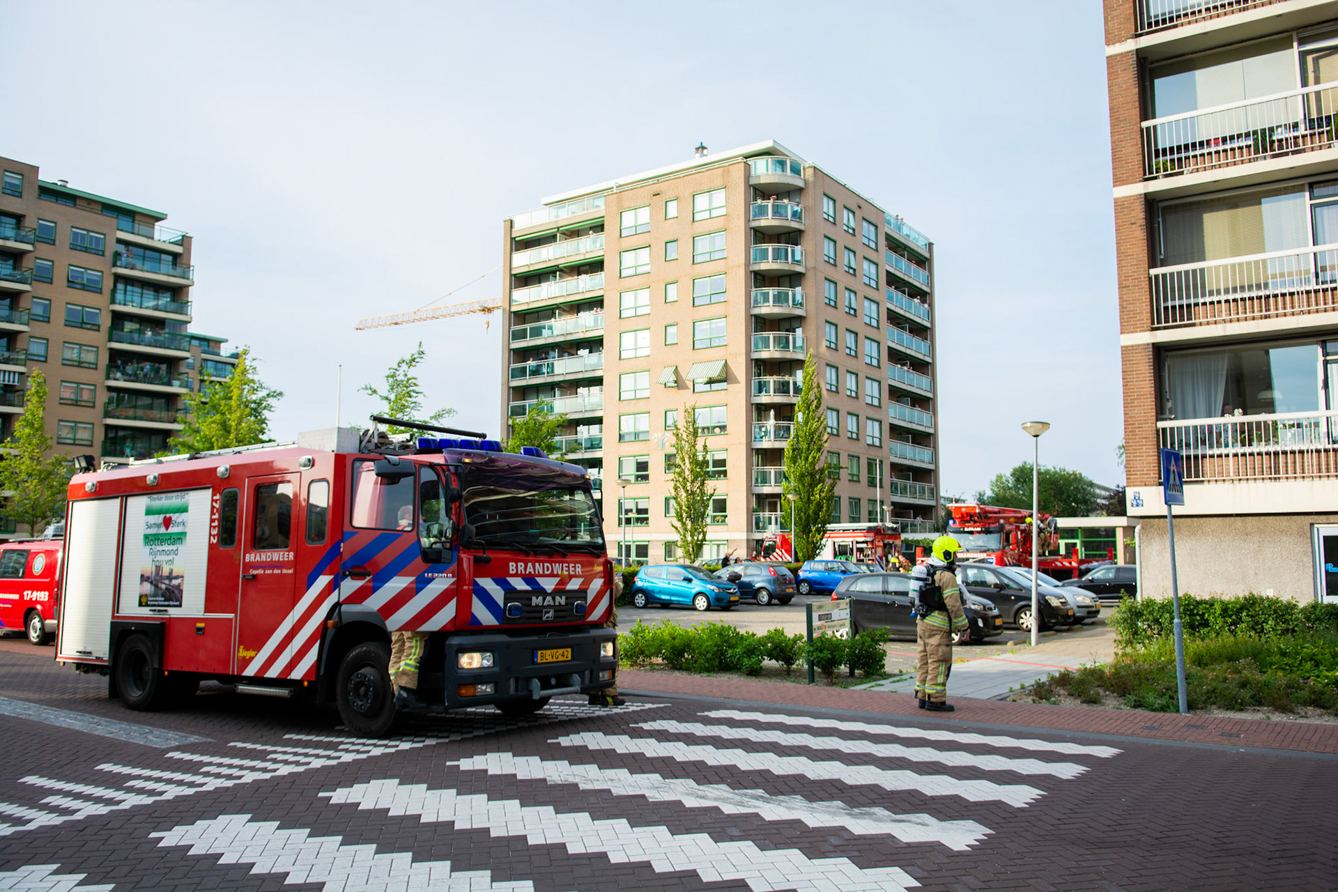 Overzicht brandweer Kerklaan