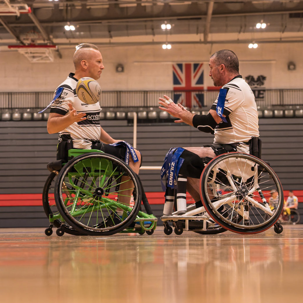 Wheelchair rugbyleague palters for Hull FC in warm up, Top 20