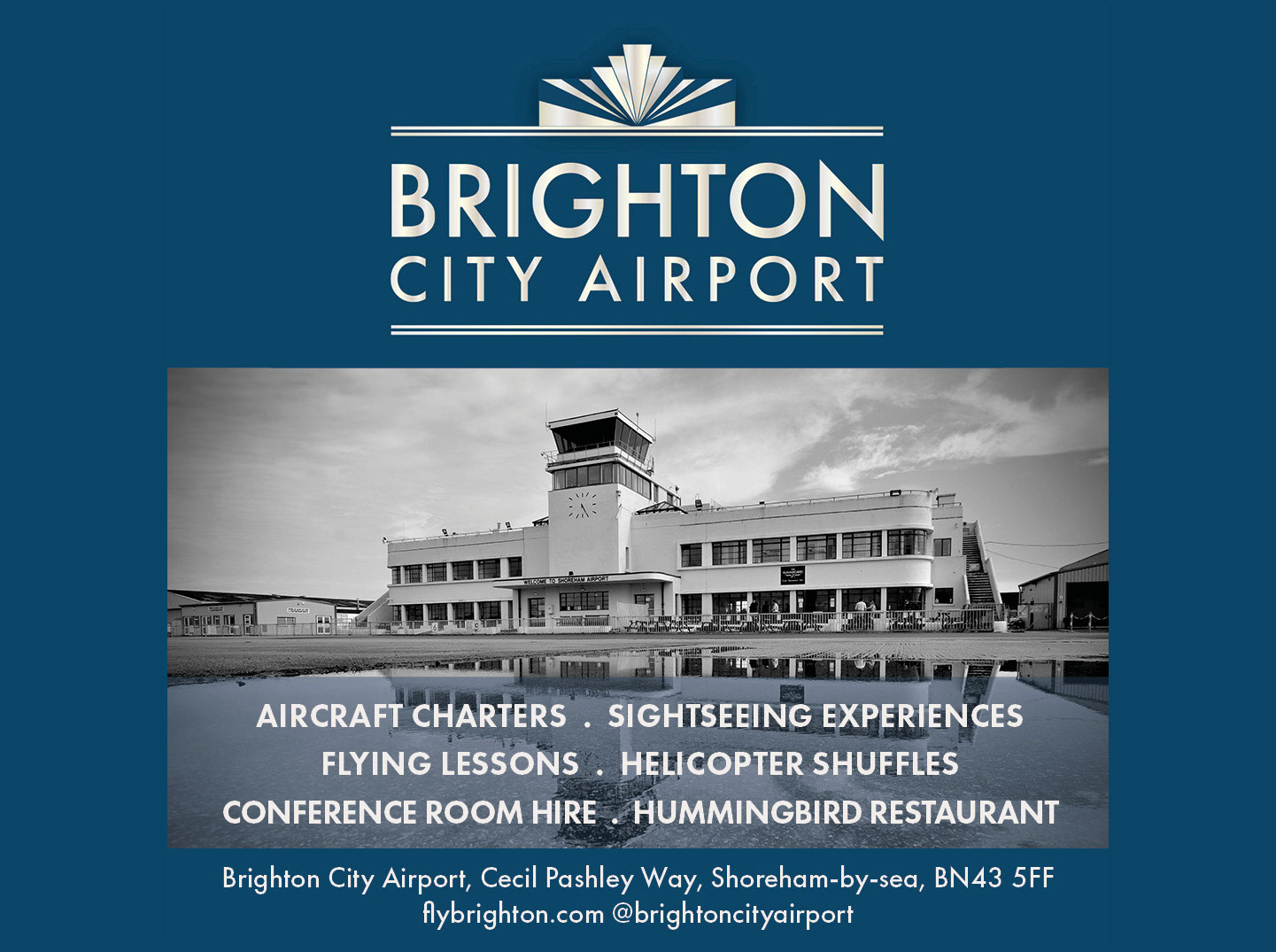 Advertising Brighton City Airport - InDesign - Lois Pawson - 2025