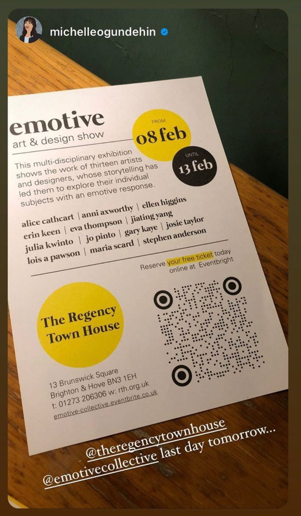 Emotive Collective Flyer - Lois Pawson - 2022