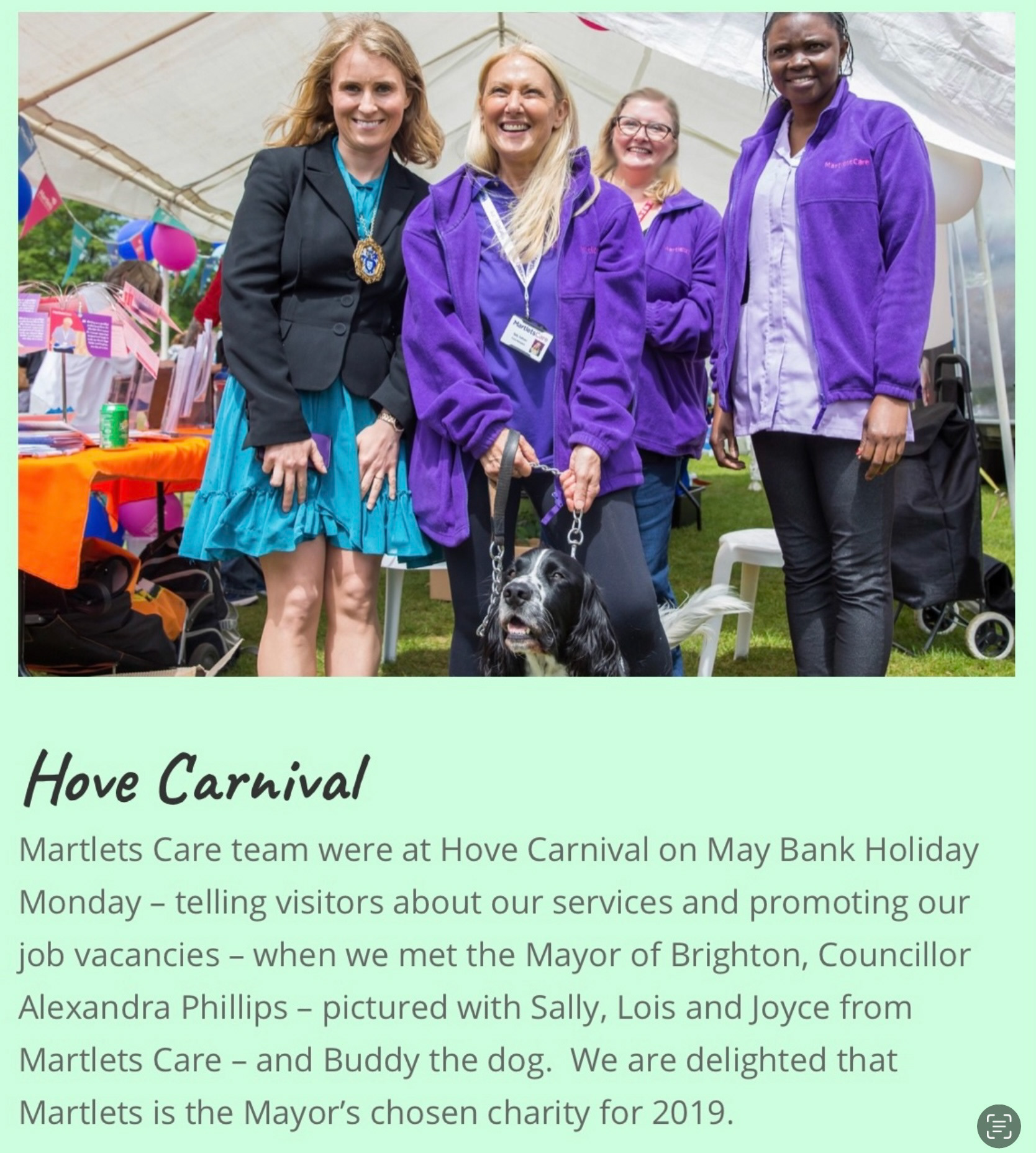 Commissioning Branded Workwear for over 80 care workers