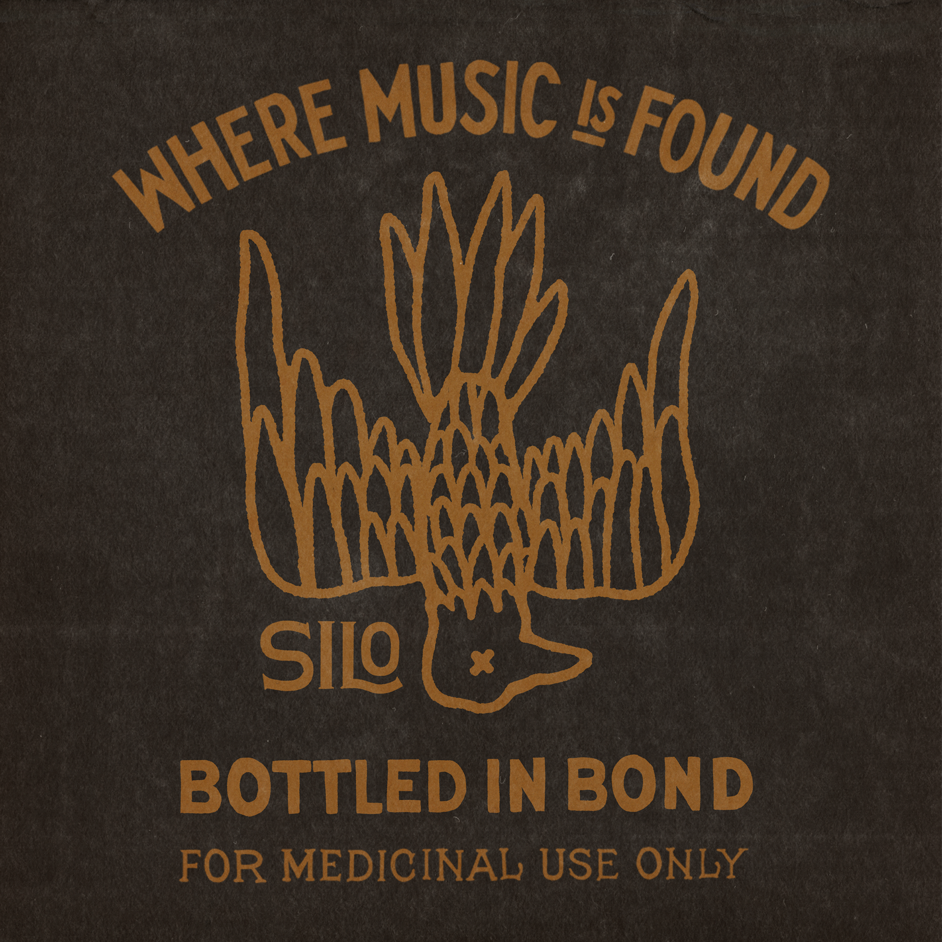 1920 prohibition was in full swing and "Belle of Anderson" transitioned from whiskey to medical whiskey.... Under government supervision of course.  In 2020 the goverment shut down live music and The Silo is now bottling medicinal music.  Much of the typography  Asthetics where inspired by the original lettering found on Belle of Anderson Whiskey bottles from the 1900's. .
