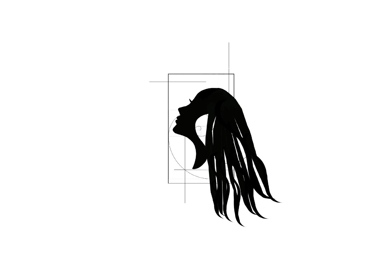 Custom Design of the silhouette of award winning CutsbyKyra 