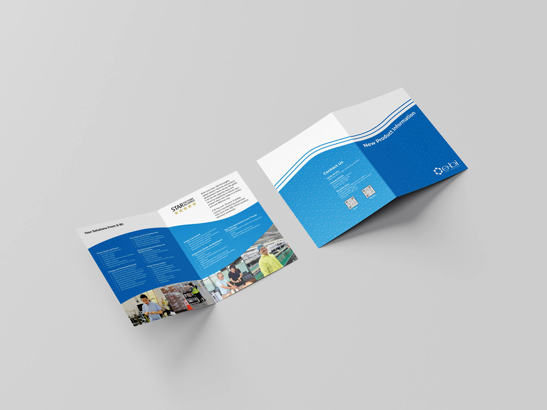 New Product Information Folded Flyer