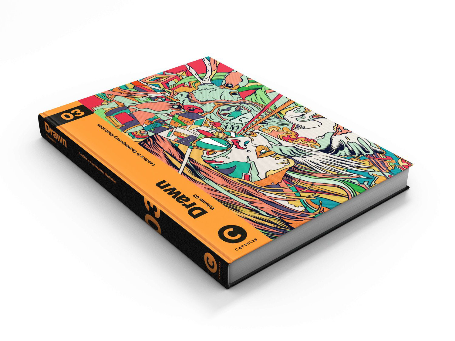 Capsules Book, Drawn Vol.3. Cover and 2 Page Spread