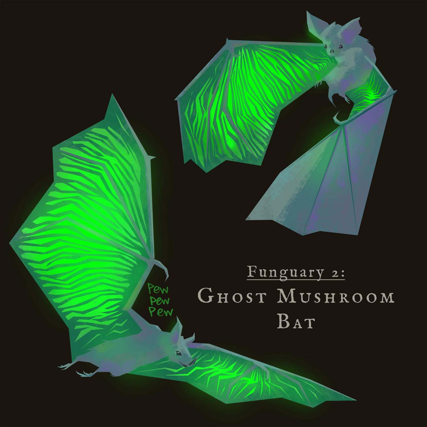 Ghost Mushroom Bat (Funguary 2022)