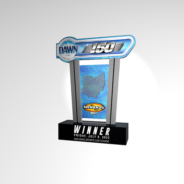 ARCA Menards Series Dawn 150 Trophy Design