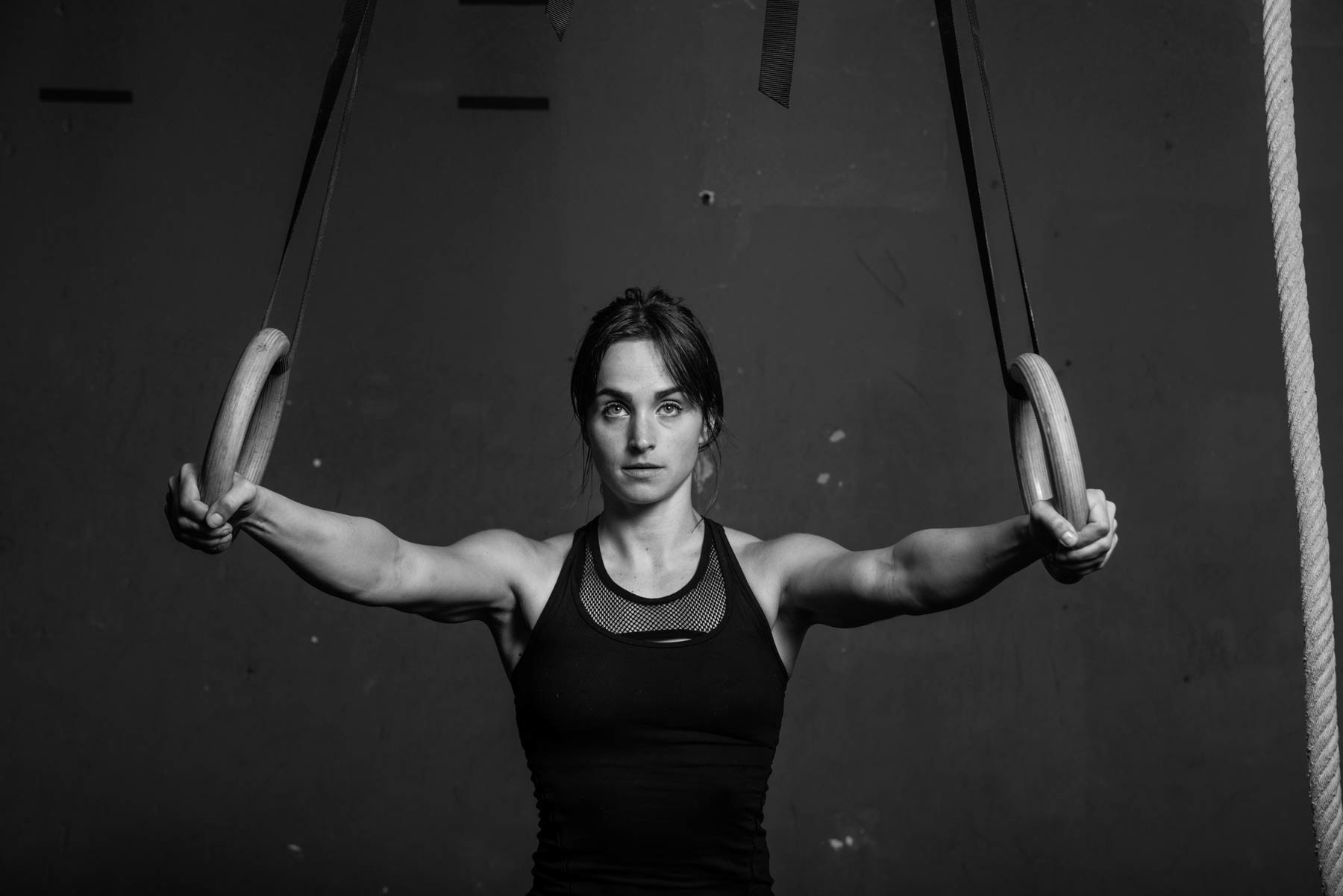 Fotoshoot bij crossfit box voor promotie